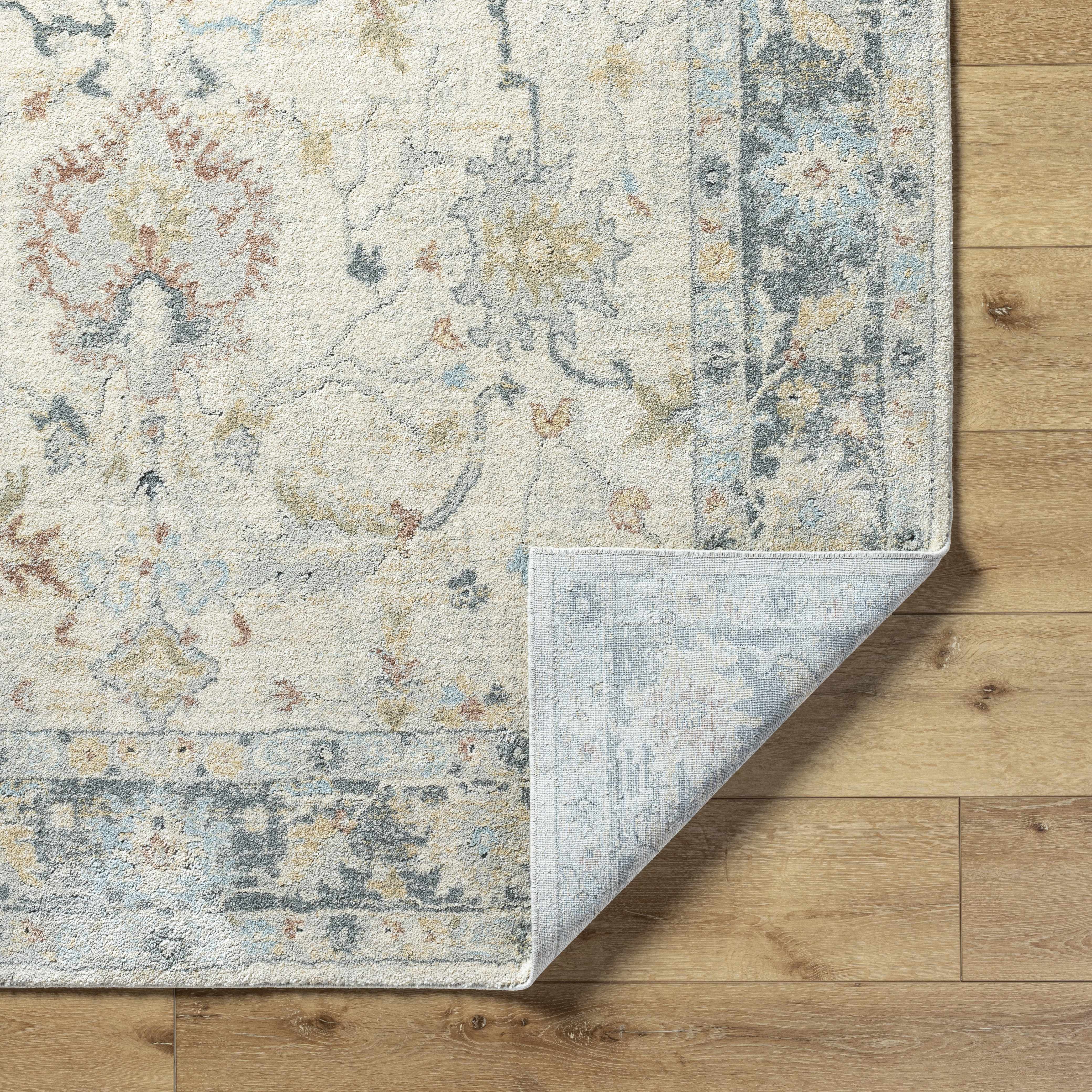 Ahmaud Beige & Light Gray Thick Lu x e Area Rug - Image 4