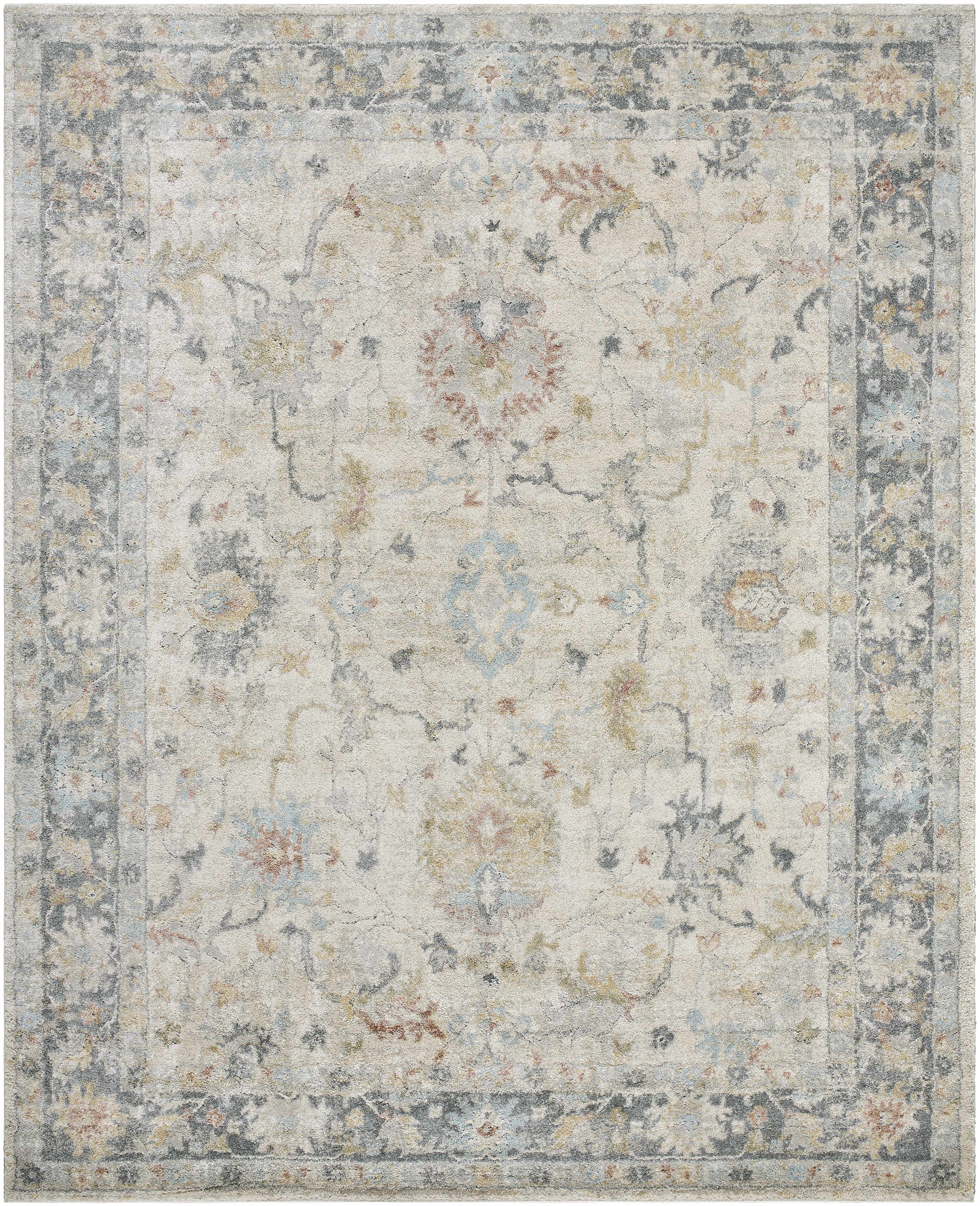 Ahmaud Beige & Light Gray Thick Lu x e Area Rug - Image 8
