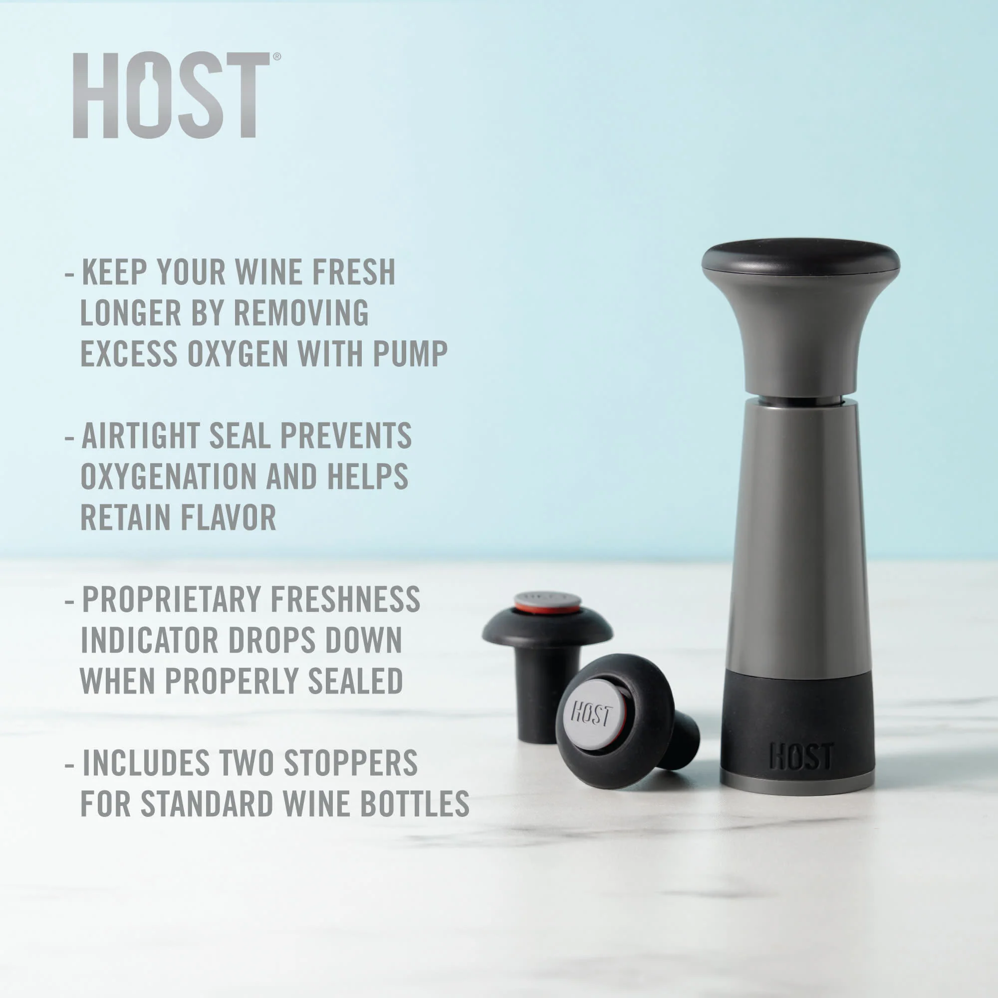 Airlock™ wine preserver by host® - Image 2