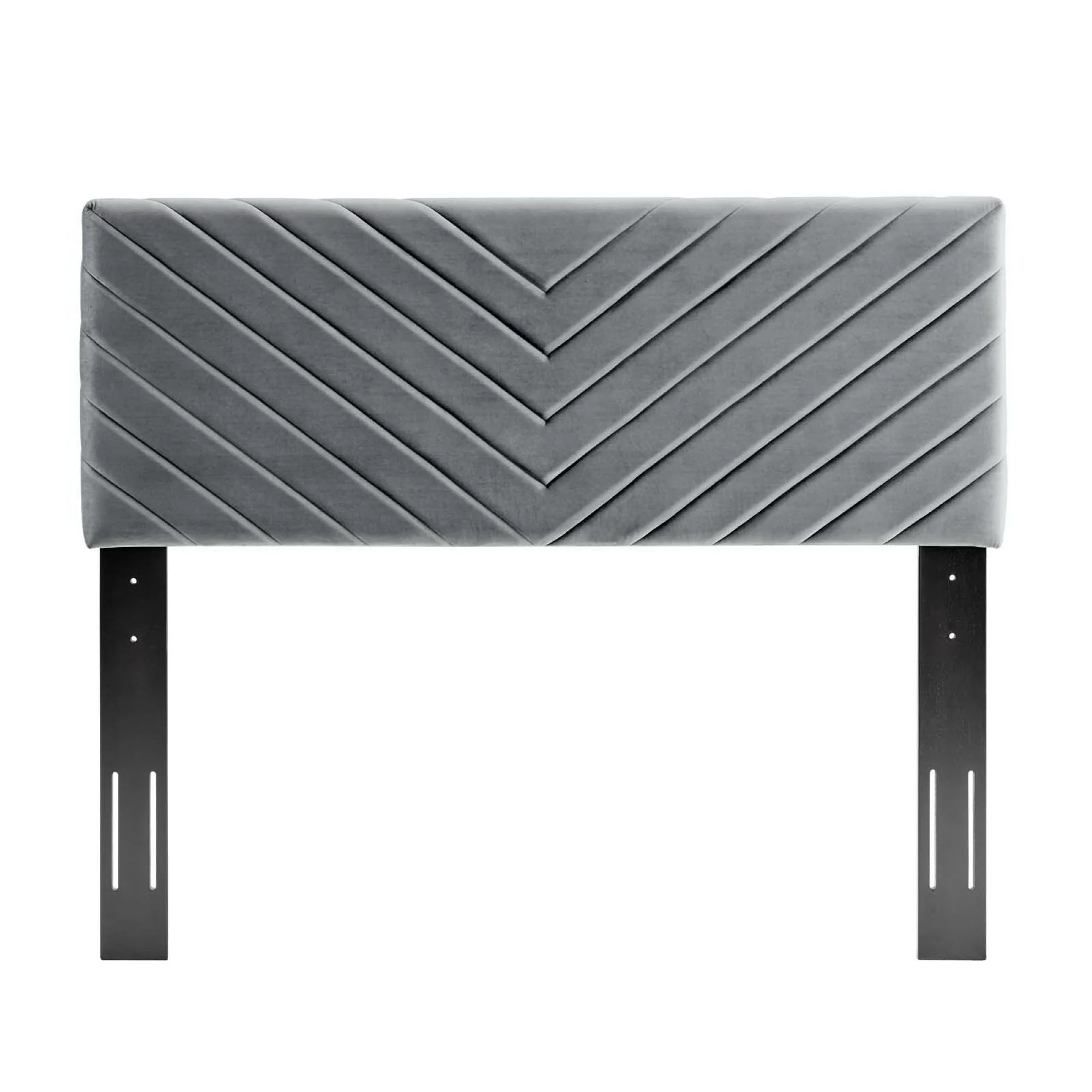 Alyson Angular Channel Tufted Performance Velvet Headboard by Modway - Image 10