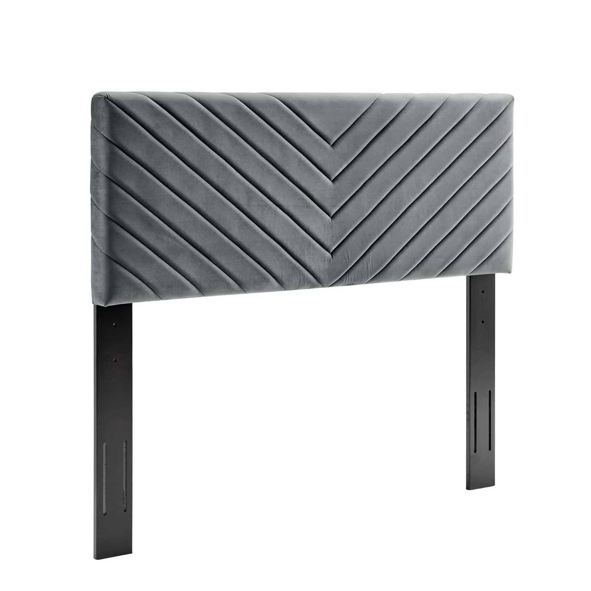 Alyson Angular Channel Tufted Performance Velvet Headboard by Modway - Image 14