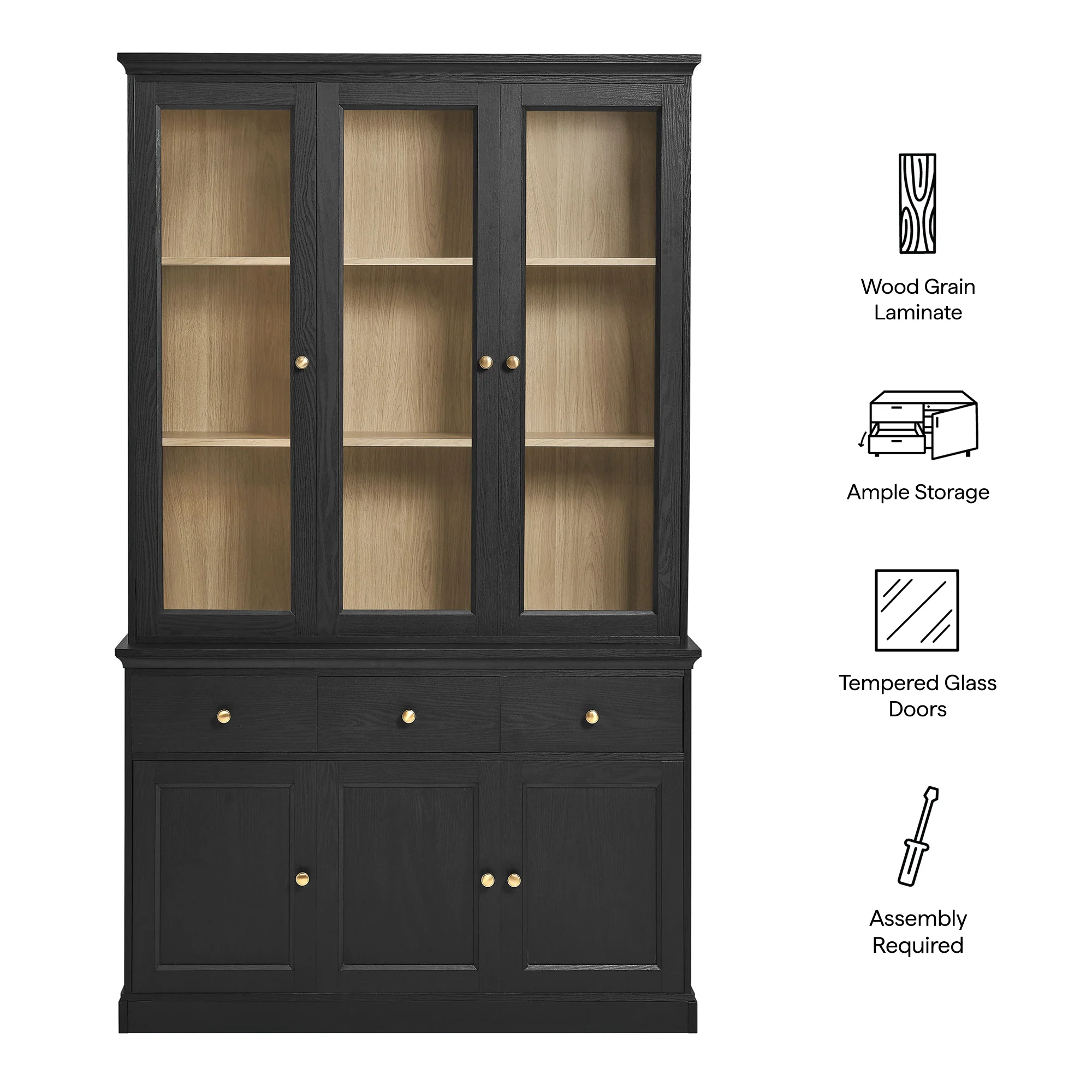 Amara 79 Inch Large Storage Display Cabinet by Modway - Image 3