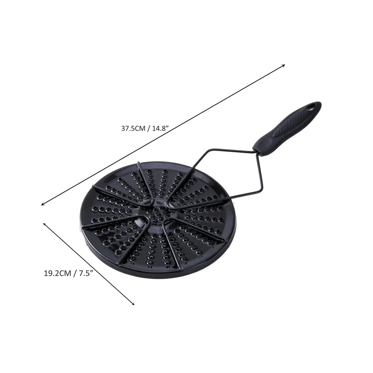 Arepa Grill for Stovetop & Gas Burner – Colombian Arepa Grill, Heat Diffuser Plate for Even Cooking, Durable Enamel-Coated Iron with Non-Slip Handle for Flatbreads & Tortillas - Image 7