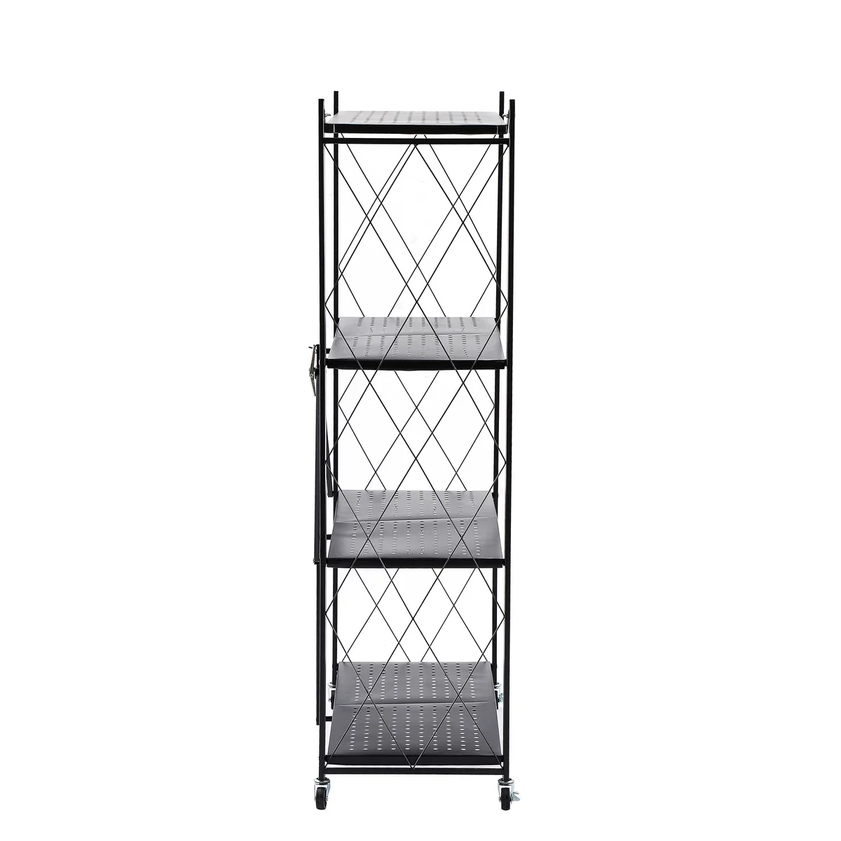 Assembled Black Foldable Metal Storage Shelving Unit - 3 Sizes! - Image 25