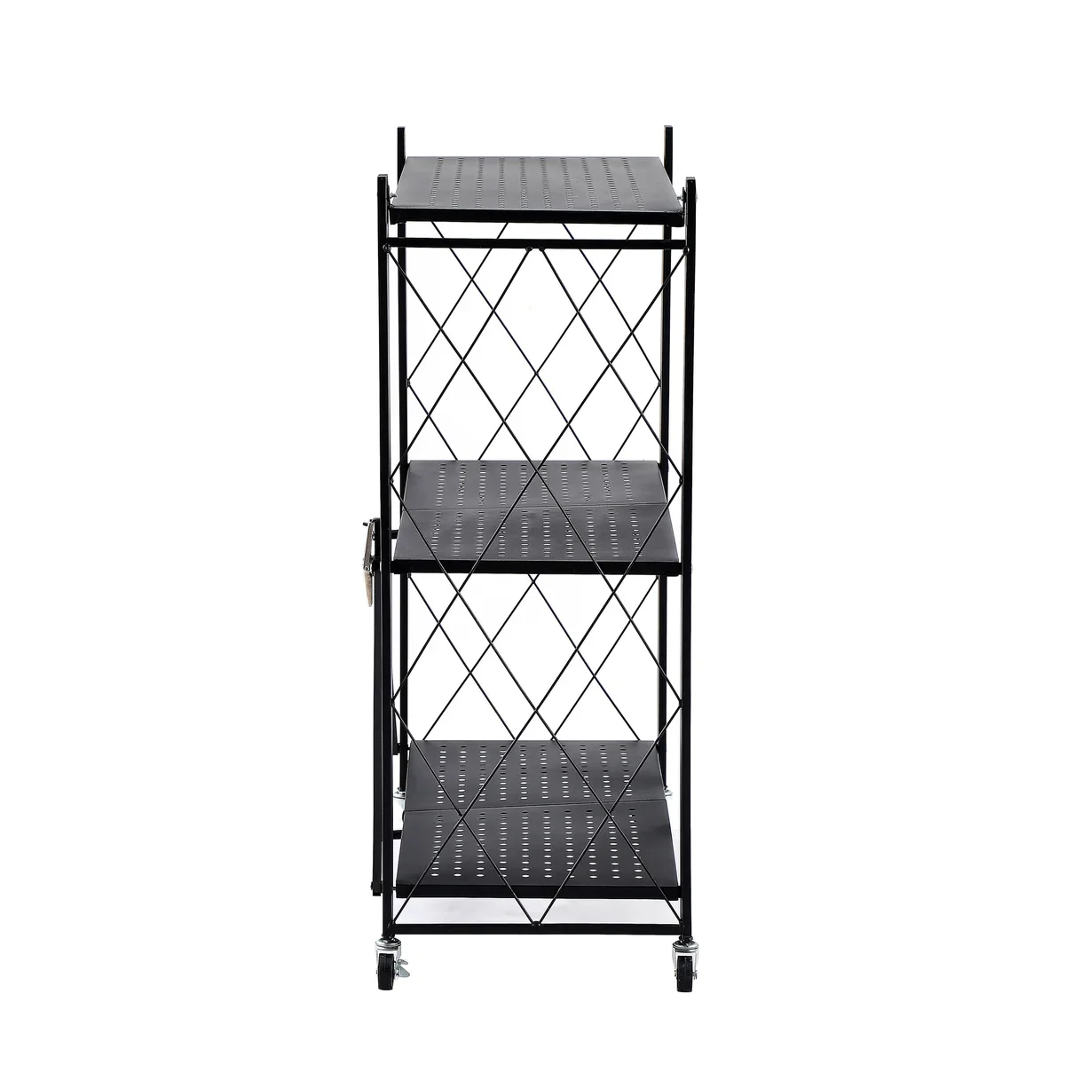 Assembled Black Foldable Metal Storage Shelving Unit - 3 Sizes! - Image 45