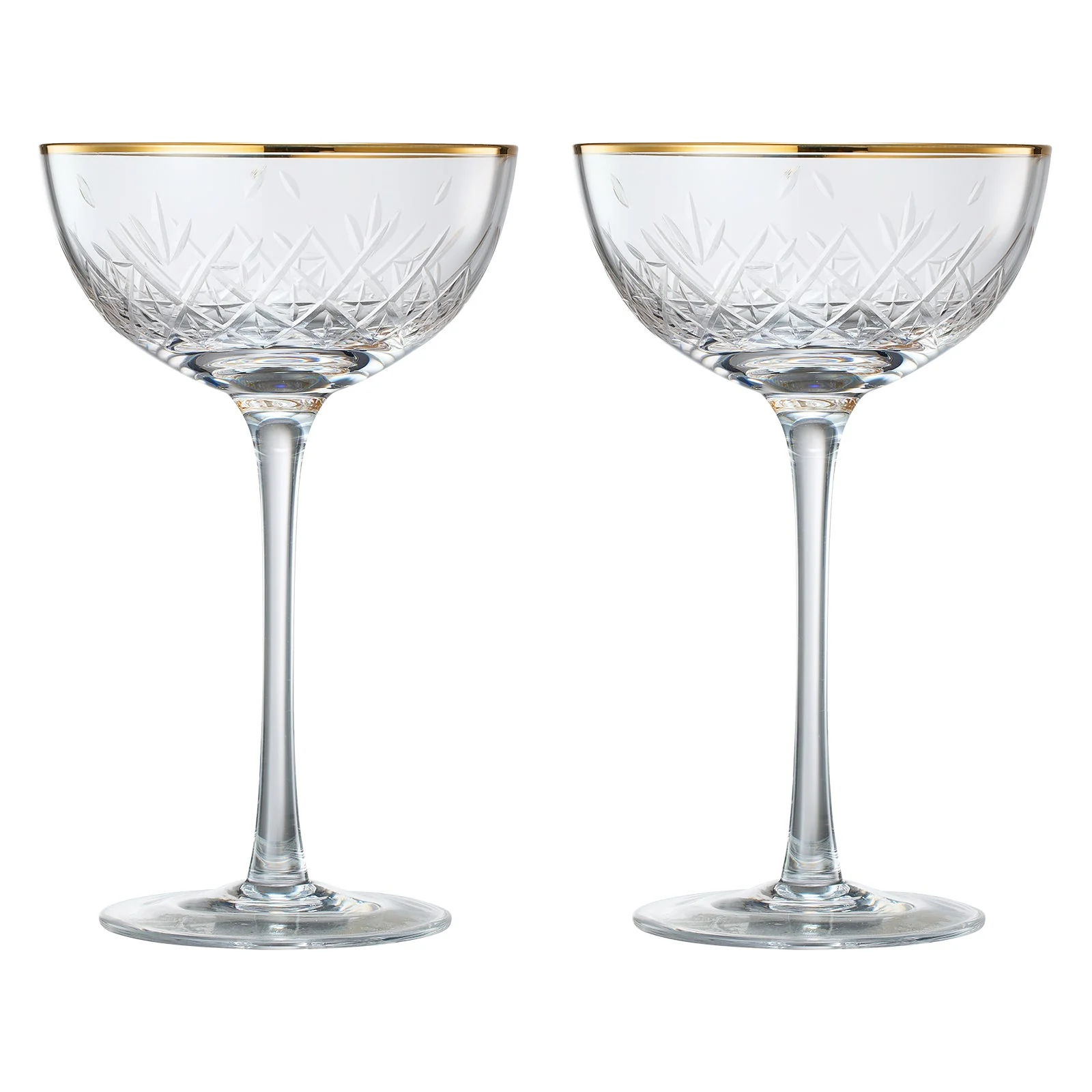 Basilica Champagne Coupe Cocktail Glassware, Set of 2 - Image 4