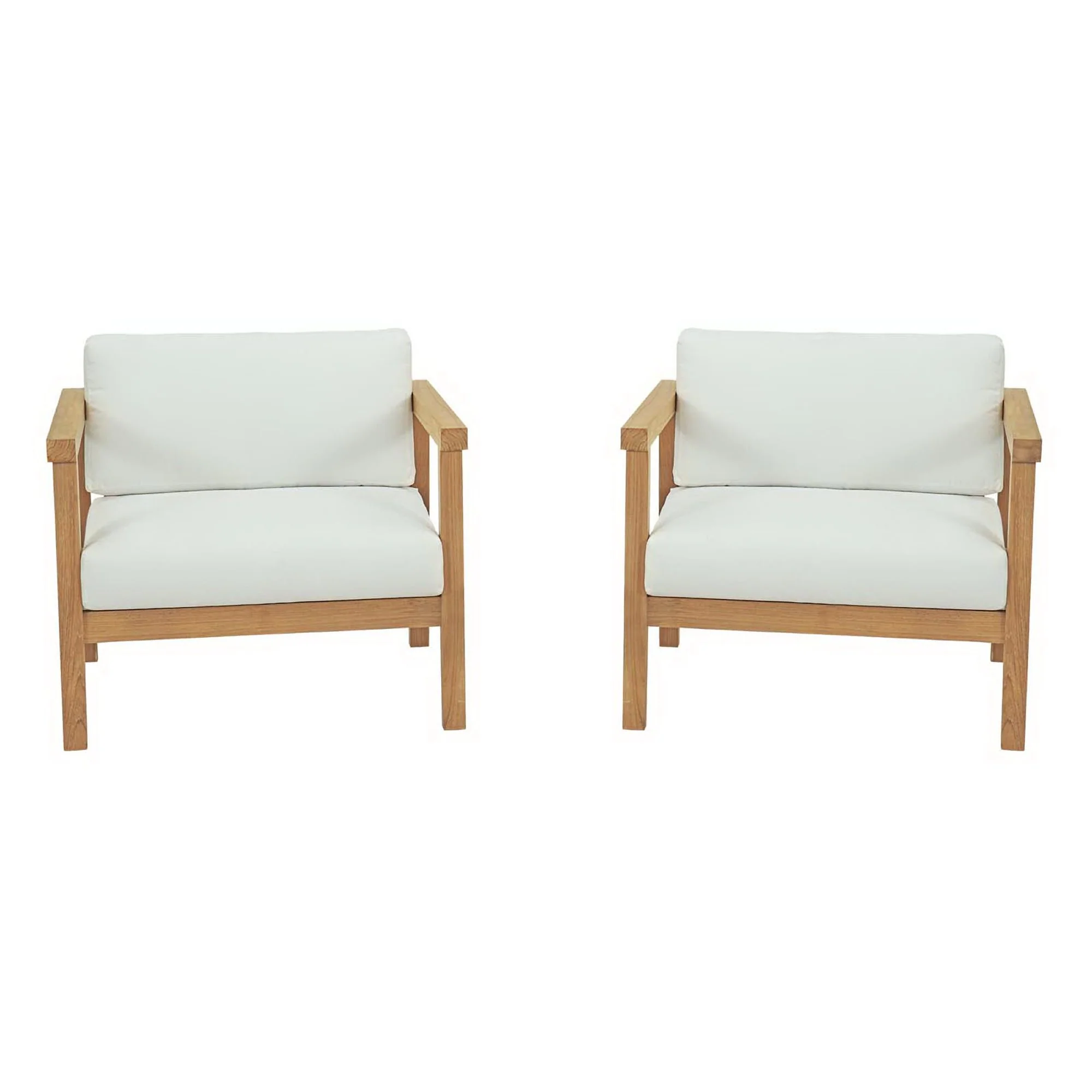 Bayport 2 Piece Outdoor Patio Teak Set by Modway