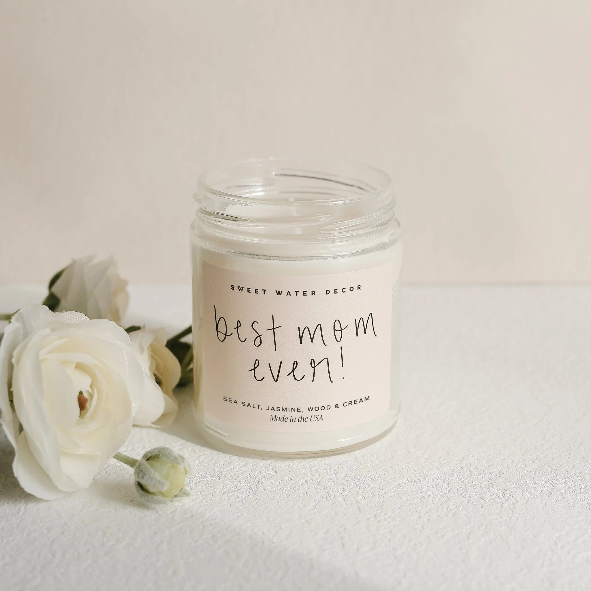 Best Mom Ever! Soy Candle - Clear Jar - 9 oz (Spa Day) - Image 10