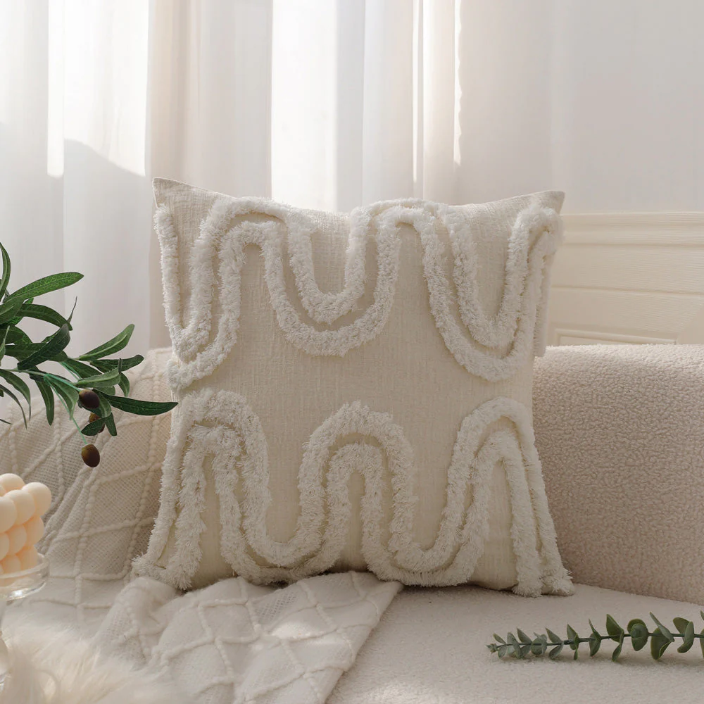 boho-chic style throw pillow covers Pack of 2 size 18"x18" - Image 4