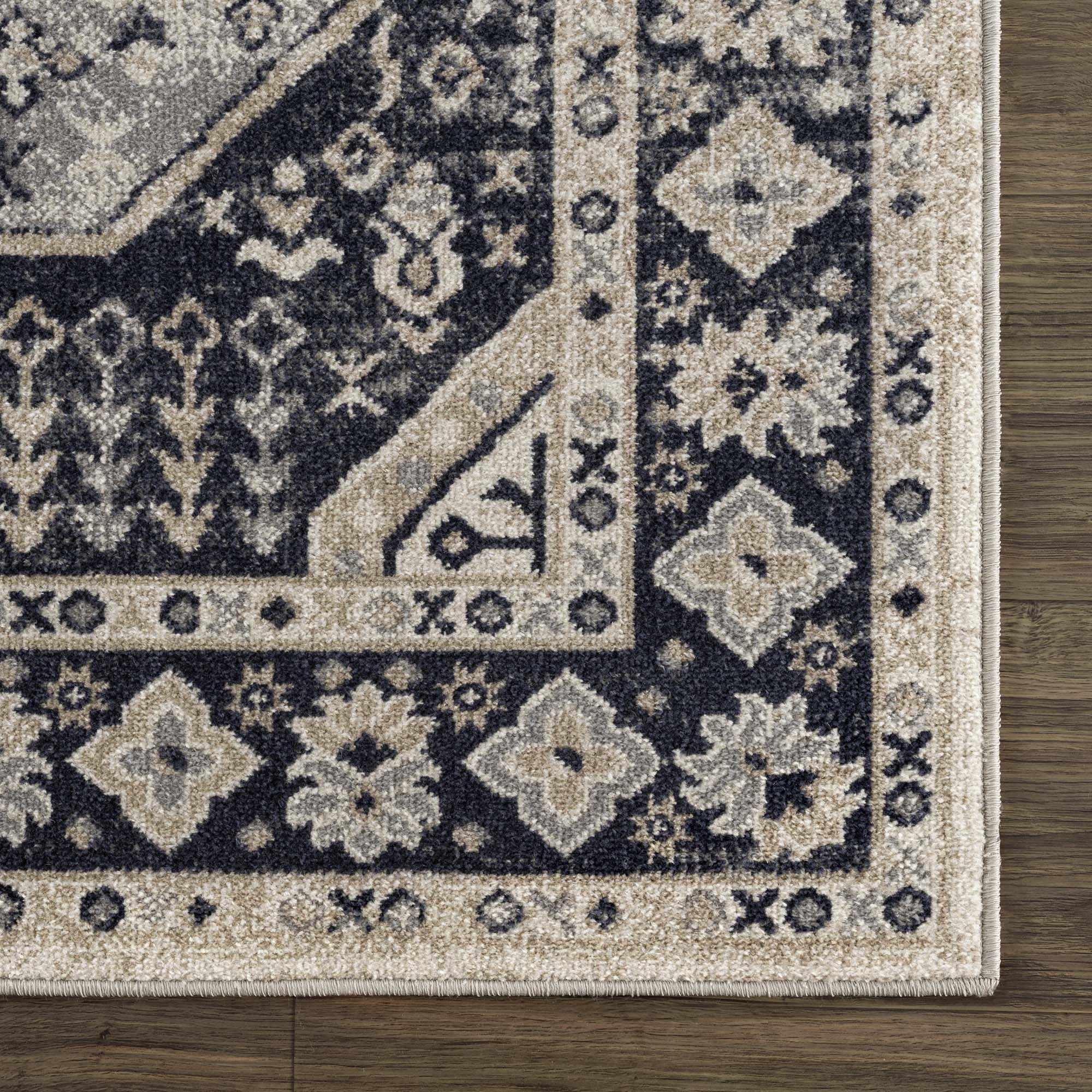 Cabacungan Cream & Gray Washable Area Rug - Image 8