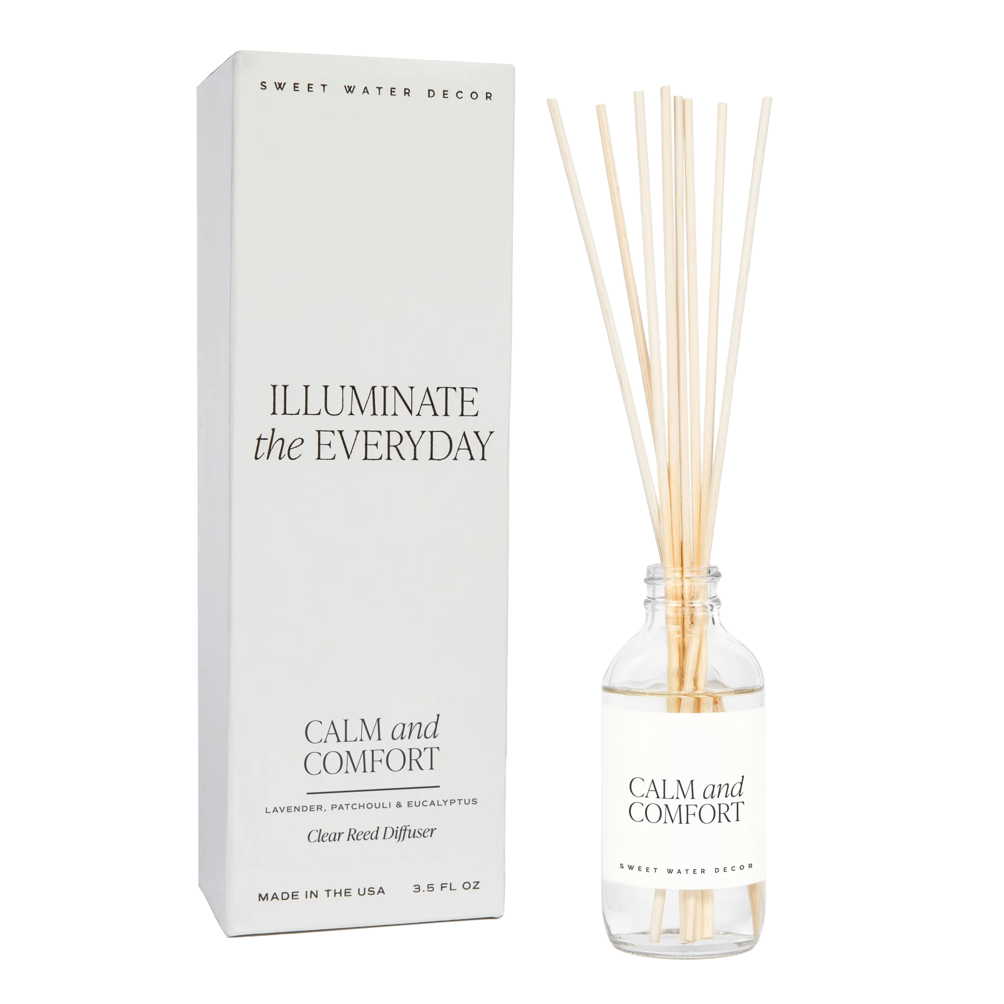 Calm and Comfort Clear Reed Diffuser - Image 2