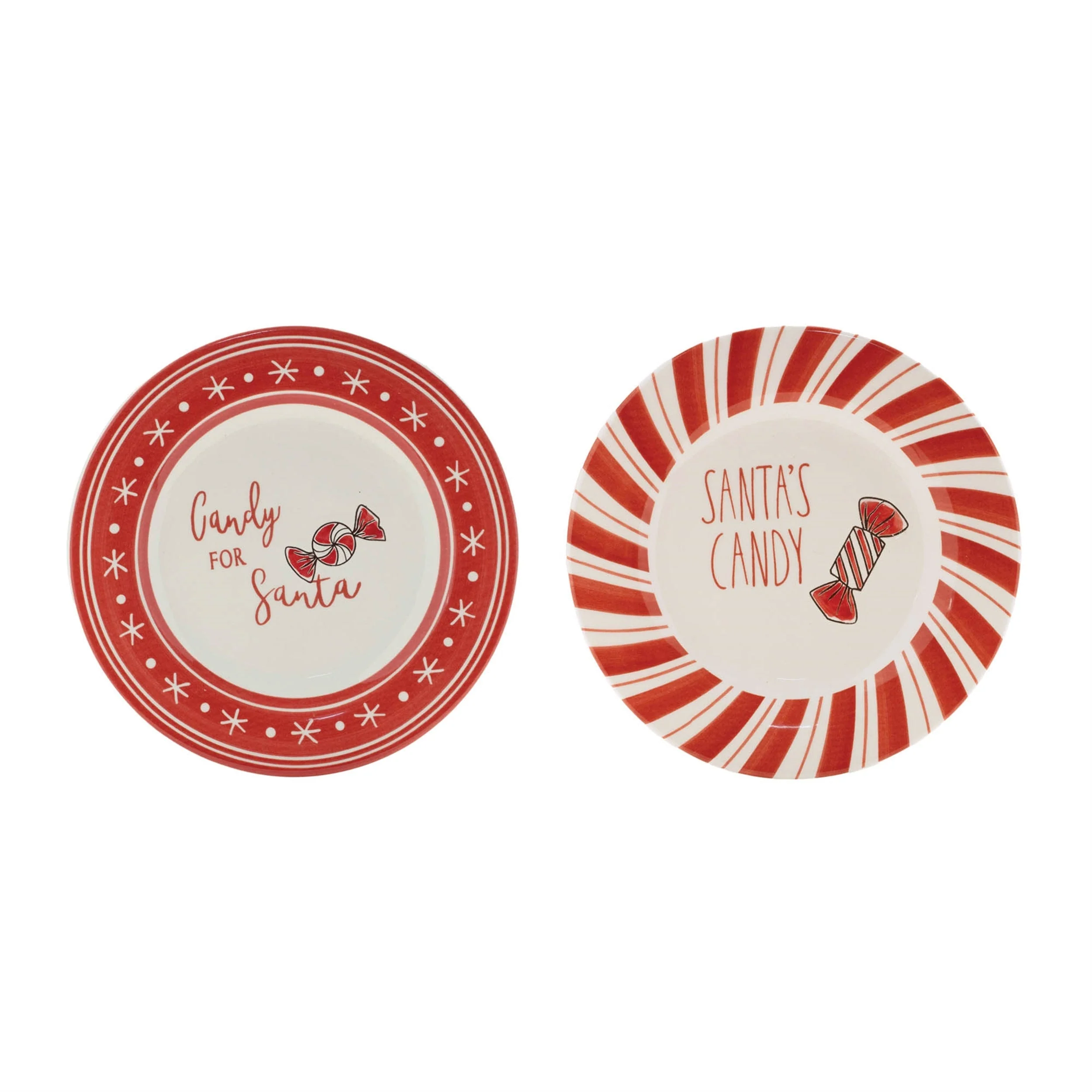 Ceramic Santa Candy Plate (Set of 4)