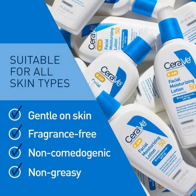 CeraVe Facial Moisturizing Lotion AM SPF50 3 fl oz - Imperfect Box - Image 8