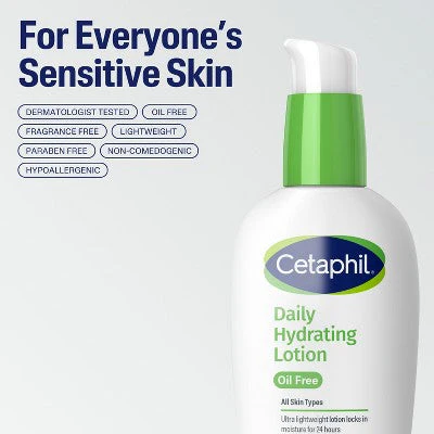 Cetaphil Hydrating Oil-Free Face Lotion Moisturizer with Hyaluronic Acid 3 fl oz - Mising Box - Image 6