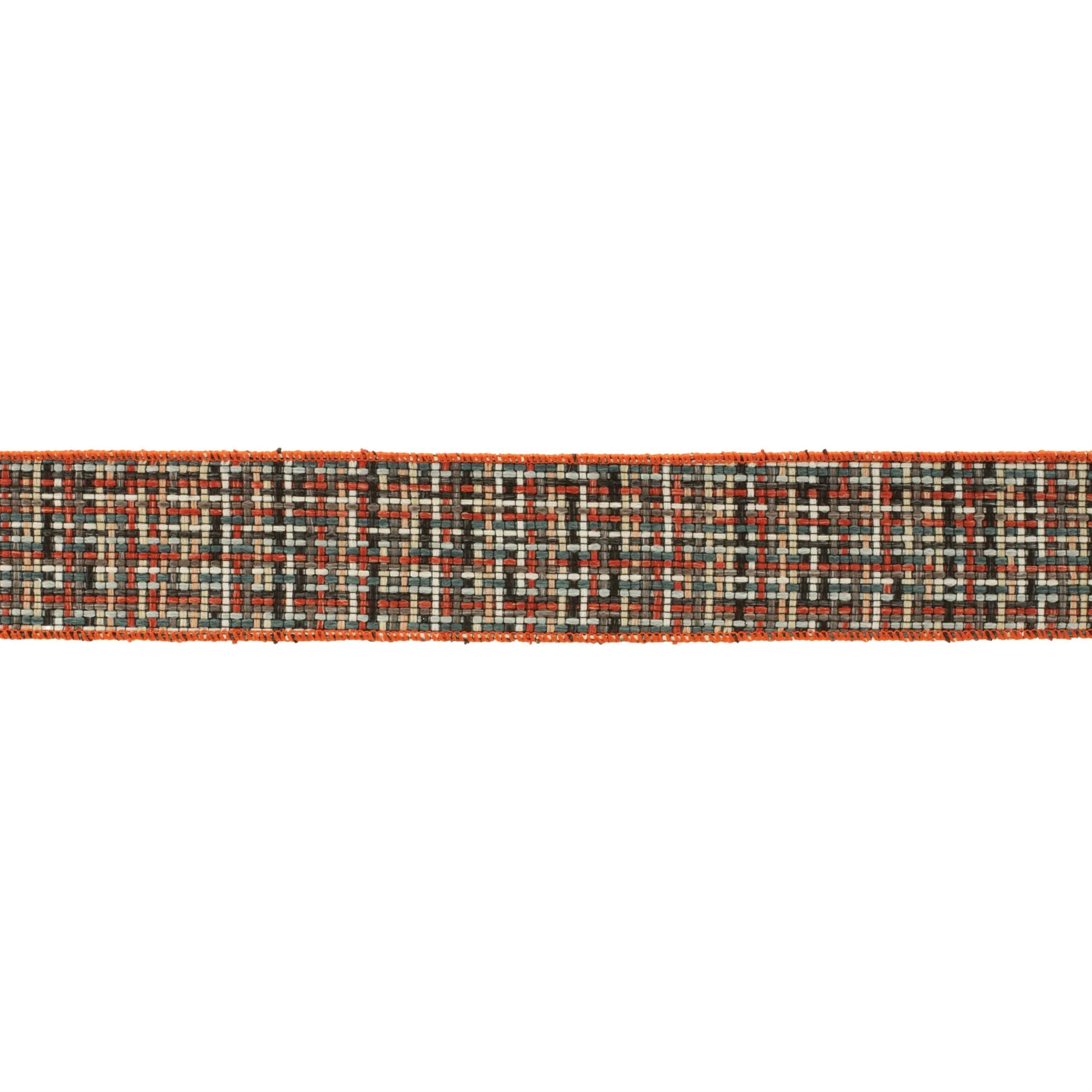 Checkered Woven Wired Ribbon (Set of 2)
