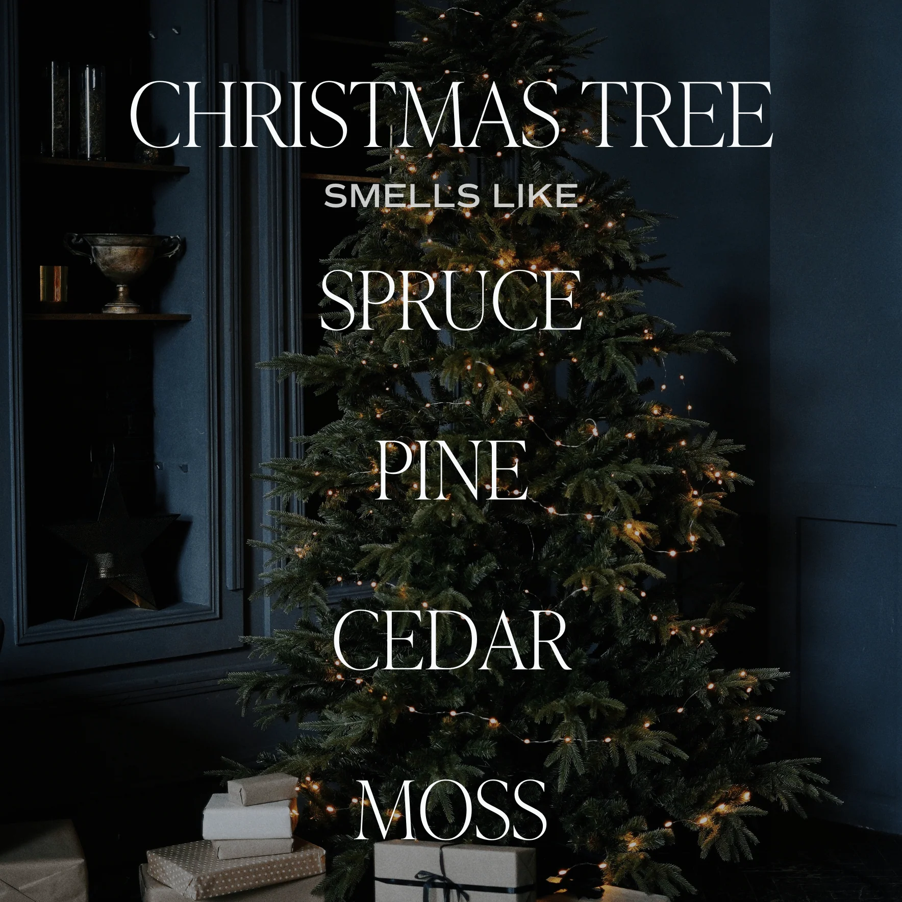 Christmas Tree Soy Candle - Clear Jar - 9 oz - Image 2