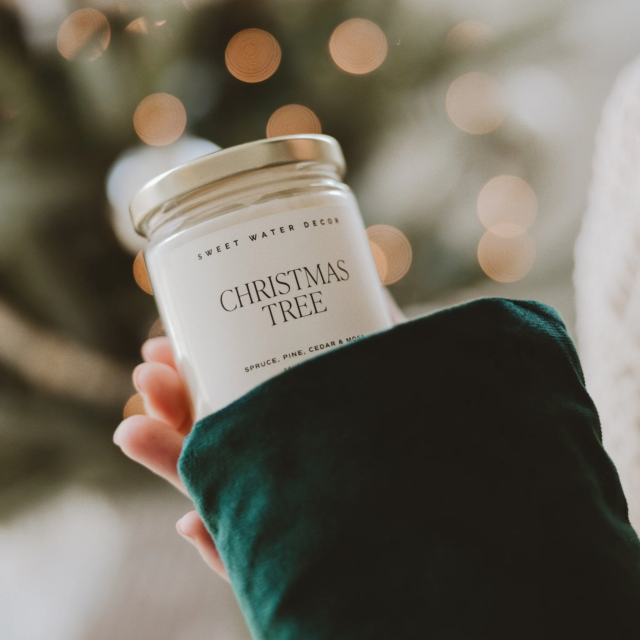Christmas Tree Soy Candle - Clear Jar - 9 oz - Image 4