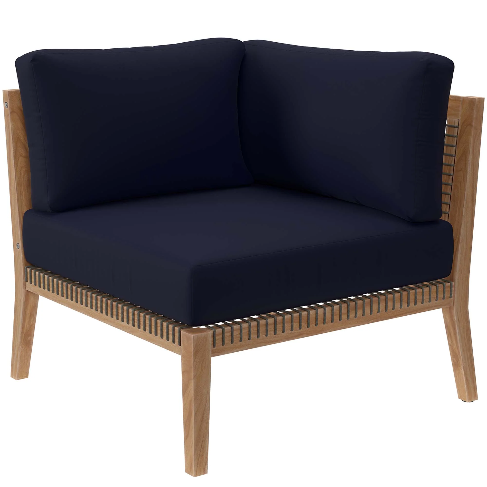 Clearwater Outdoor Patio Teak Wood Loveseat by Modway - Image 18