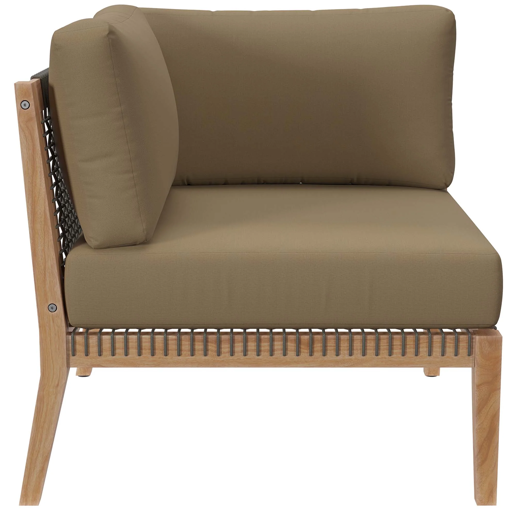 Clearwater Outdoor Patio Teak Wood Loveseat by Modway - Image 6