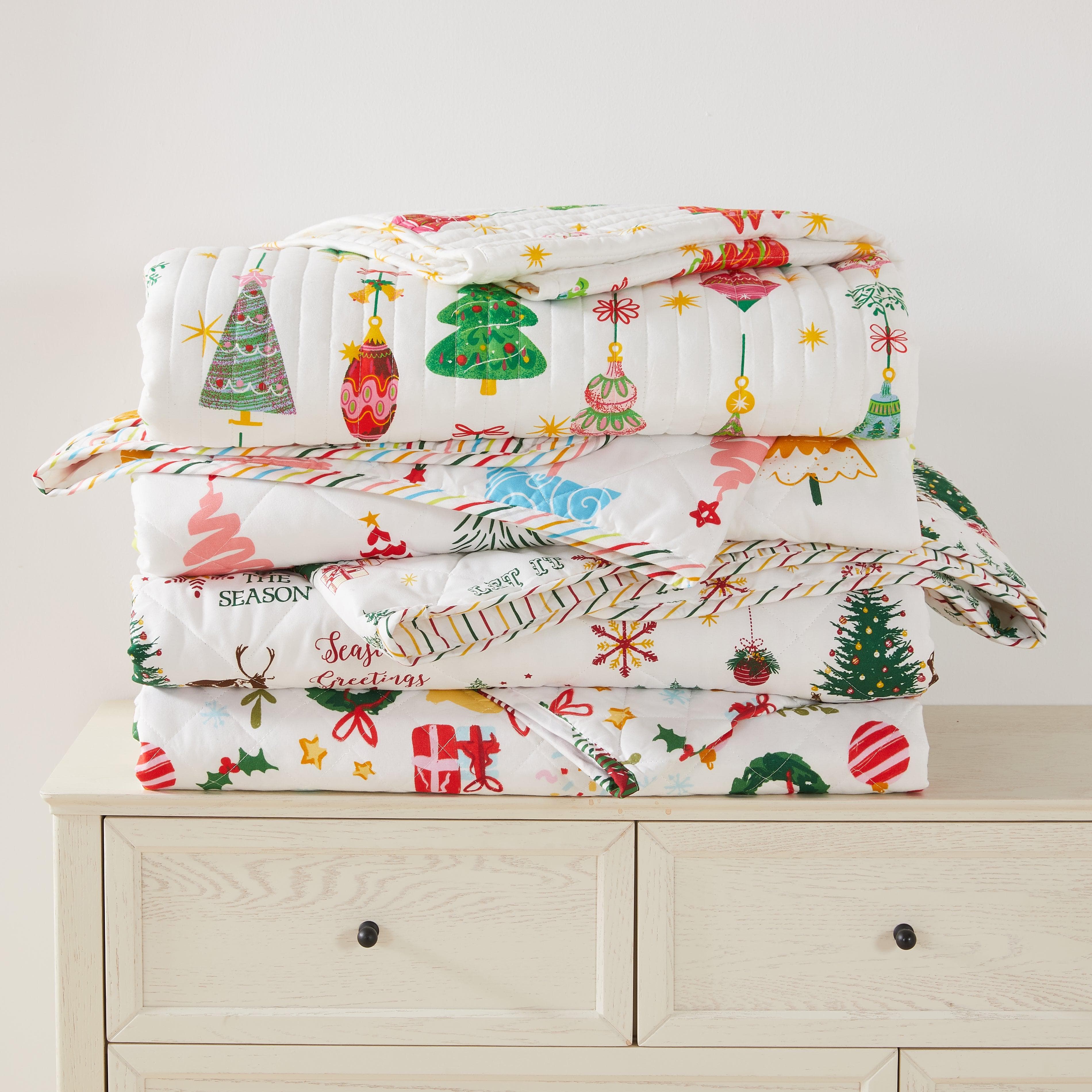 Colorful Holiday Quilt Set - Midnight Magic Collection - Image 24