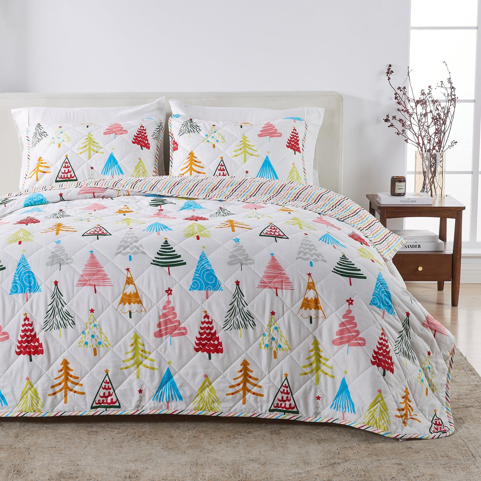 Colorful Holiday Quilt Set - Midnight Magic Collection - Image 31