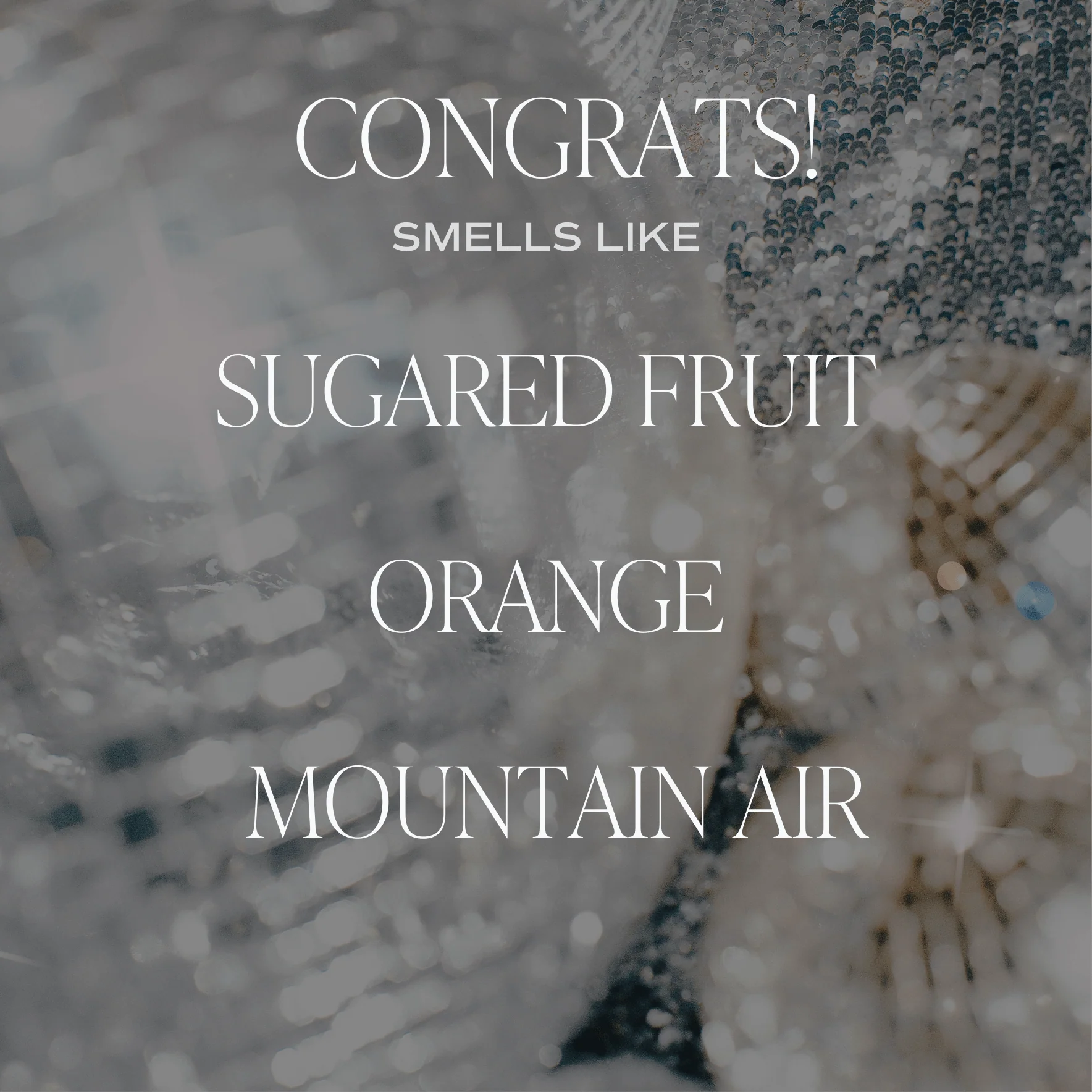 Congrats! Soy Candle - Clear Jar - 9 oz (Island Air) - Image 3