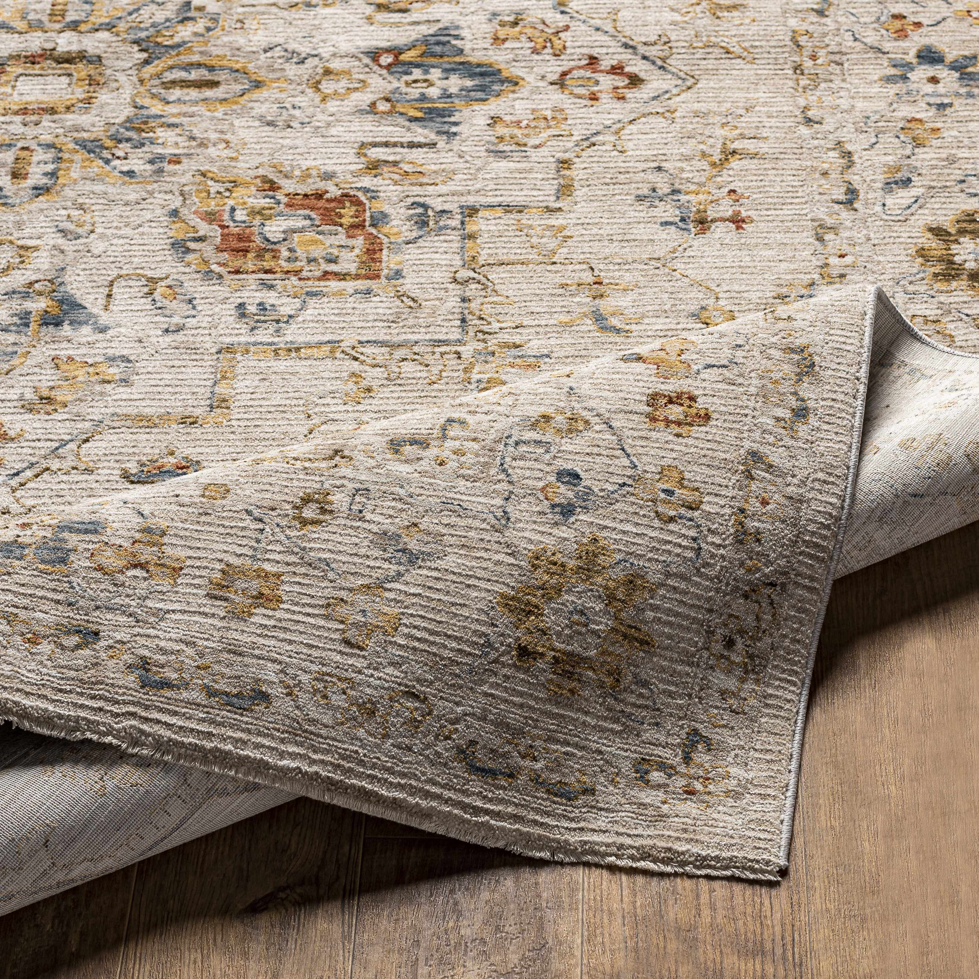 Coromandel Oushak Area Rug Medium Pile 100% Polyester Traditional Rug - Image 6