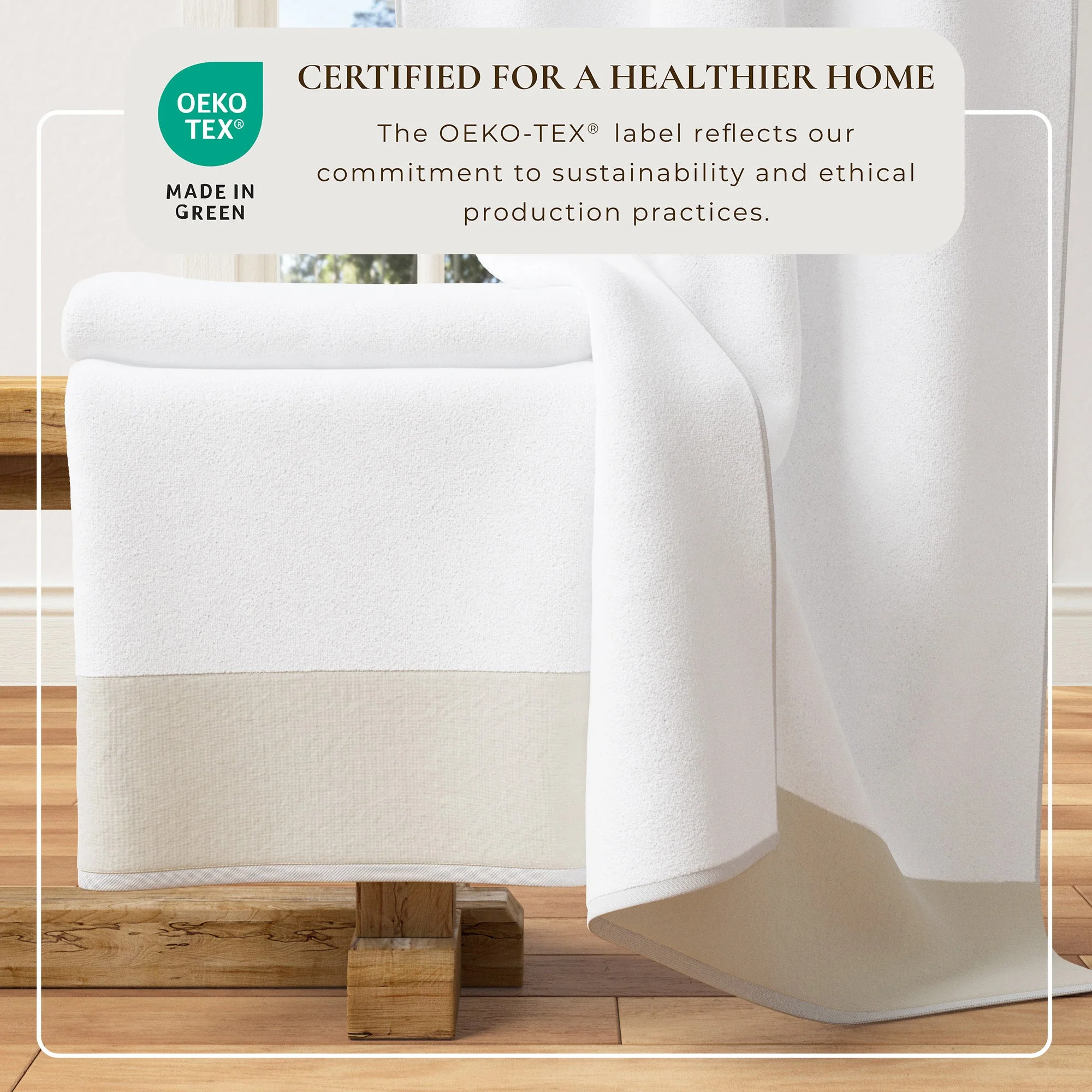 Cotton Linen-Like Border 6-Piece Towel Set - Priya Collection - Image 16