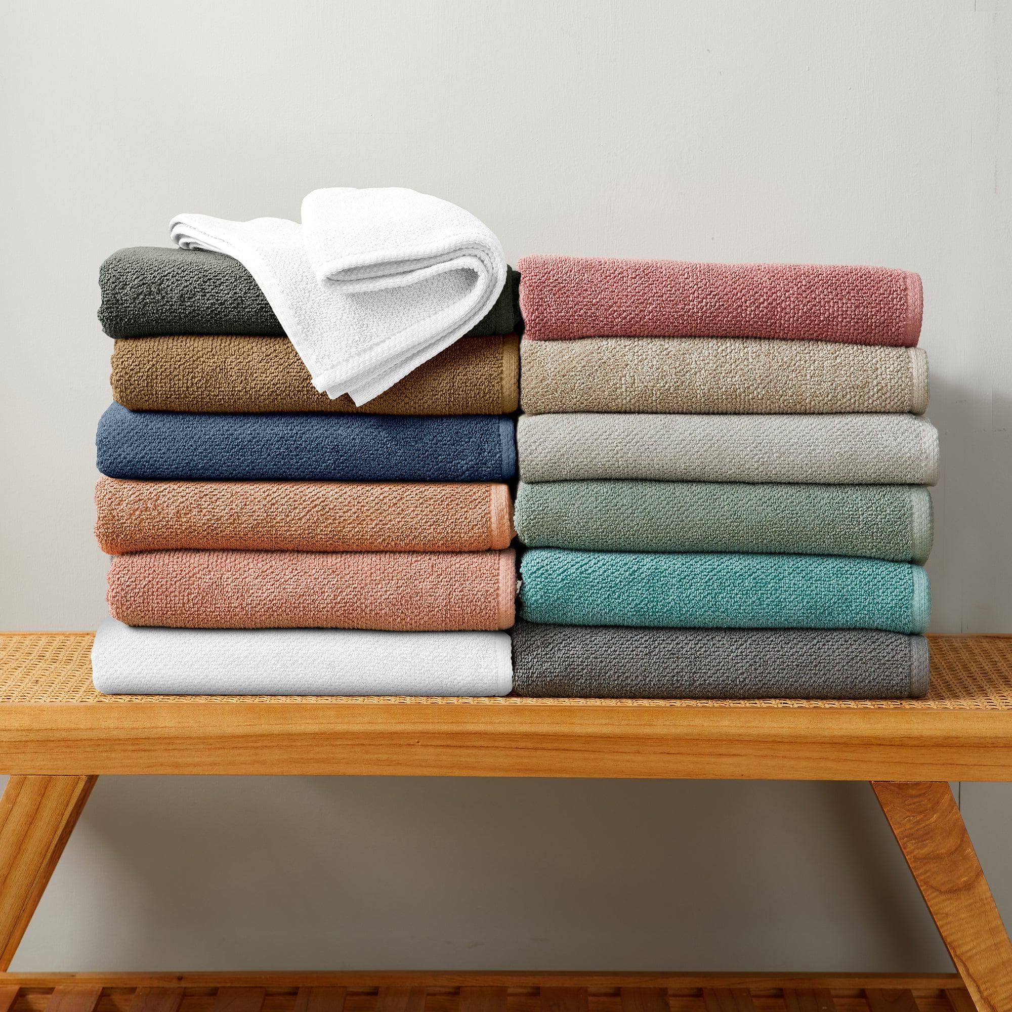 Cotton Textured Bath Towel Set - Acacia Collection - Image 58