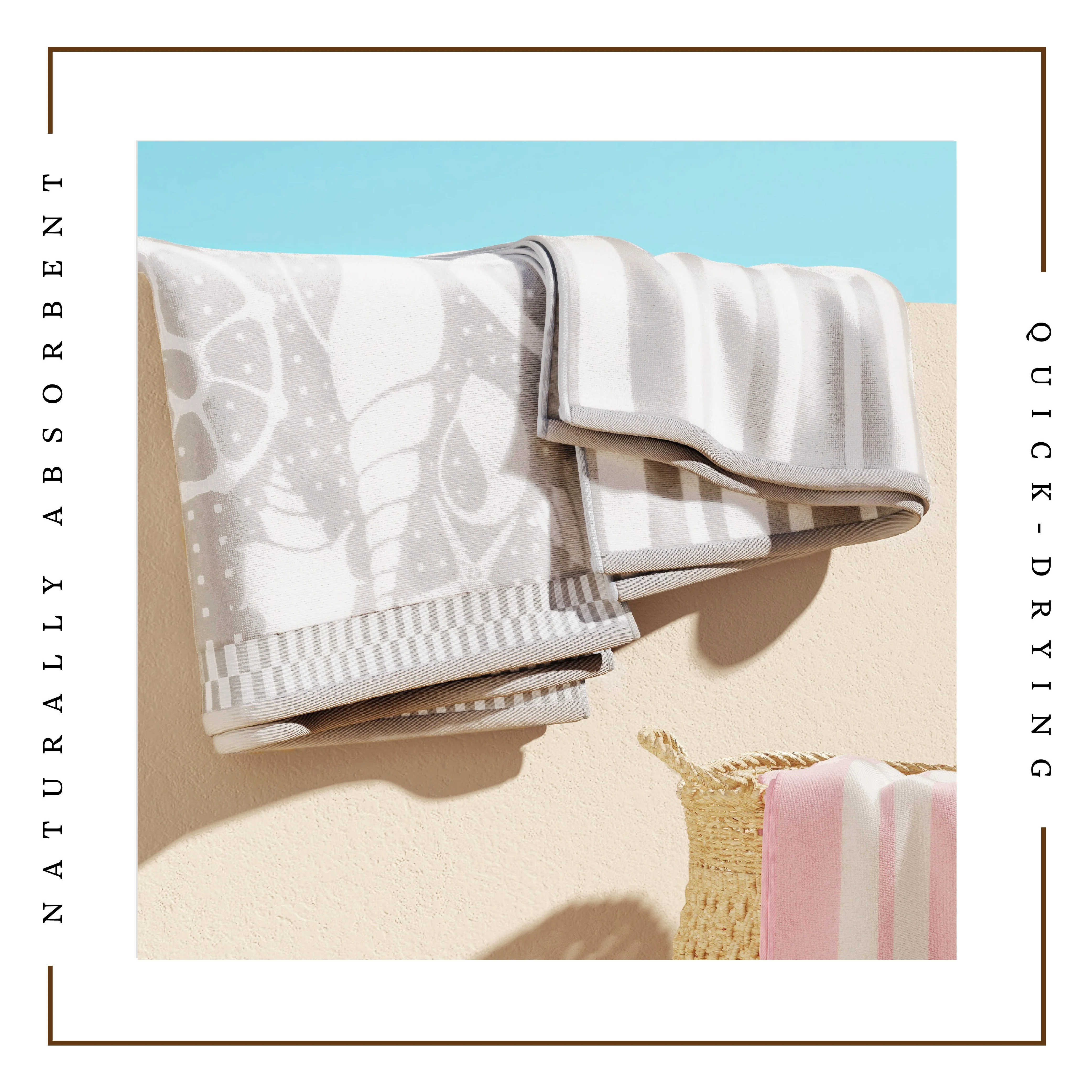 Cotton Velour Beach Towels 2-Pack - Maui Collection - Image 52