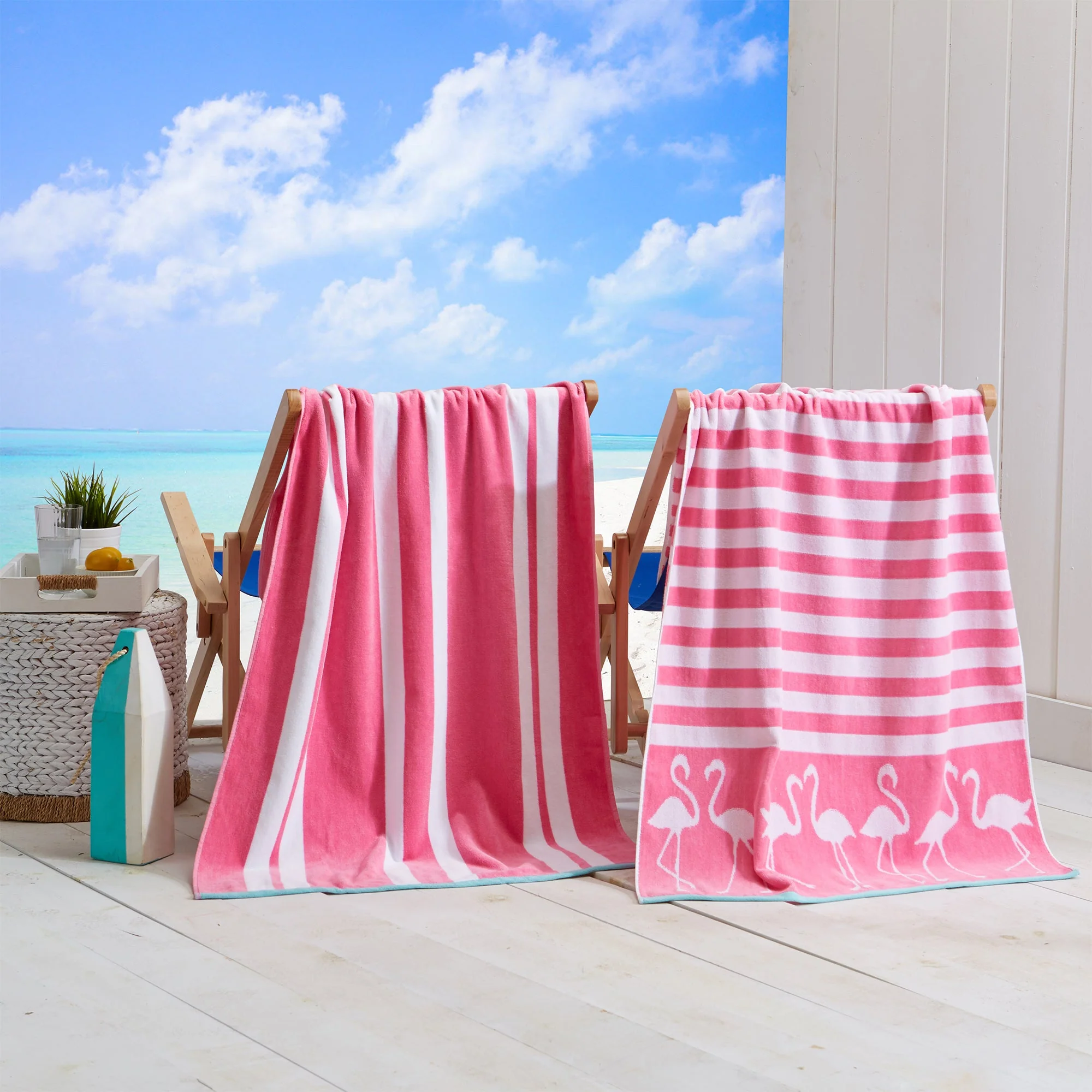 Cotton Velour Beach Towels 2-Pack - Maui Collection - Image 7