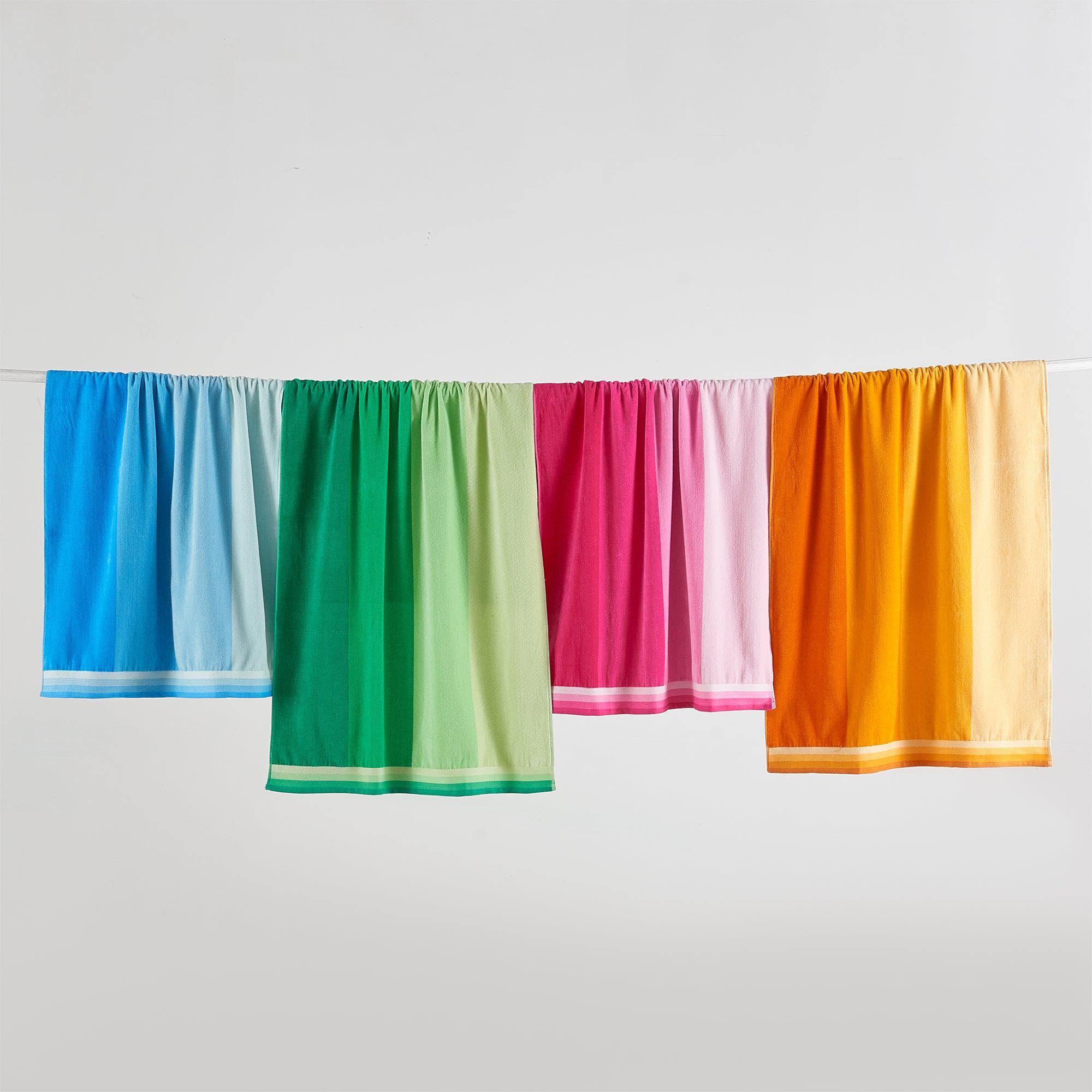 Cotton Velour Cabana Stripe Beach Towel - Novia Collection - Image 105