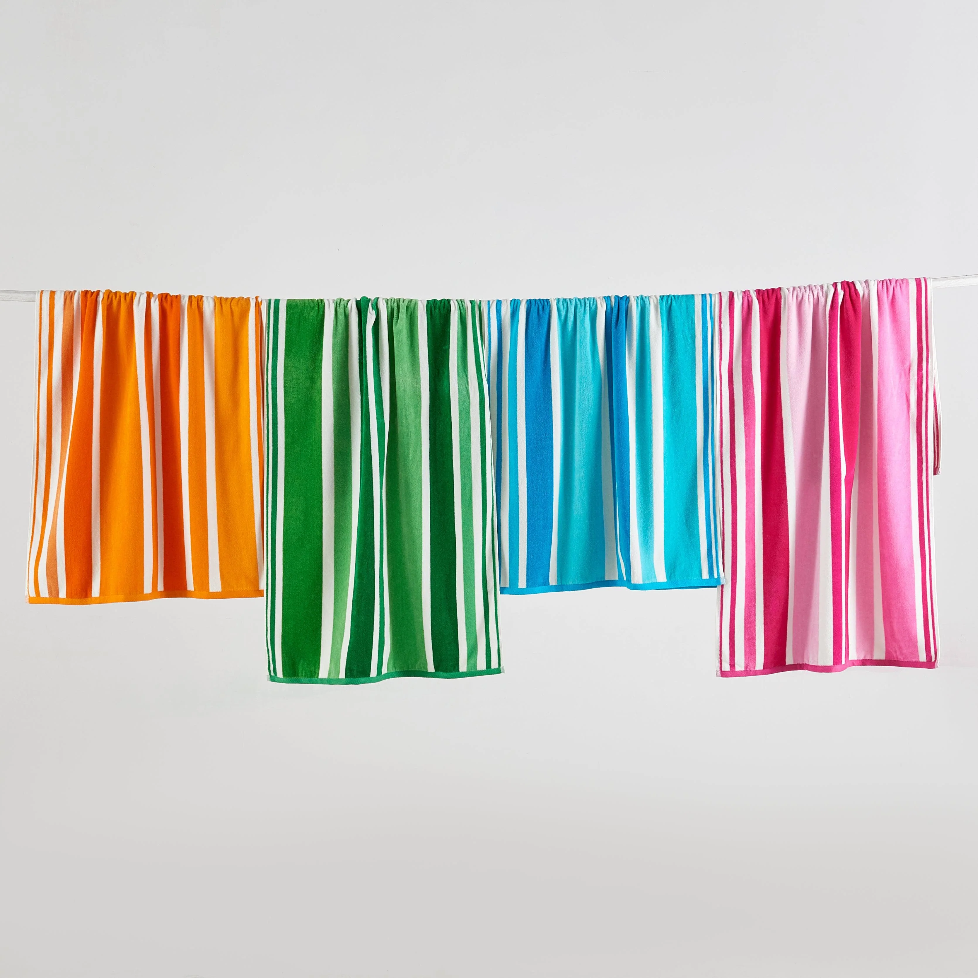 Cotton Velour Cabana Stripe Beach Towel - Novia Collection - Image 108
