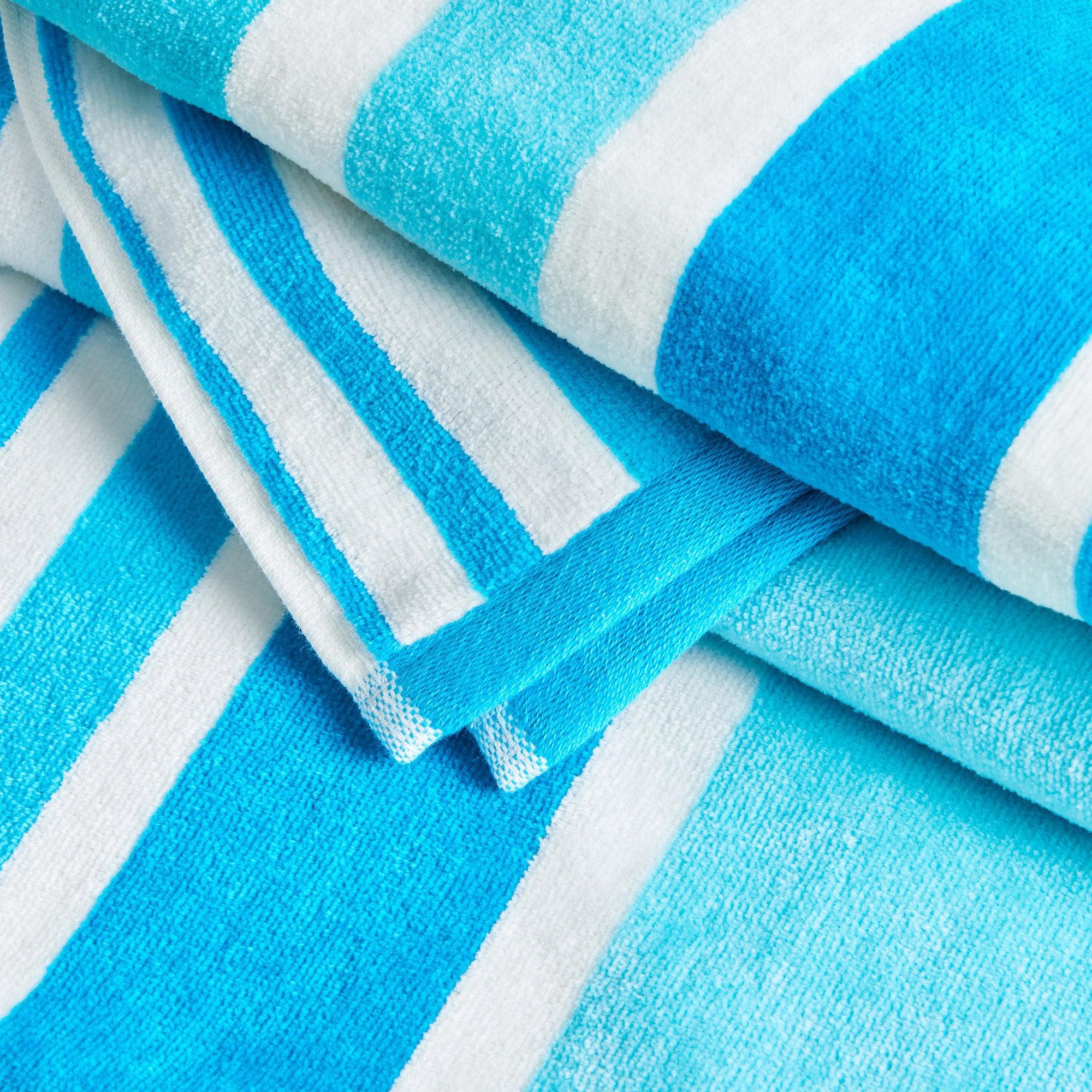 Cotton Velour Cabana Stripe Beach Towel - Novia Collection - Image 110