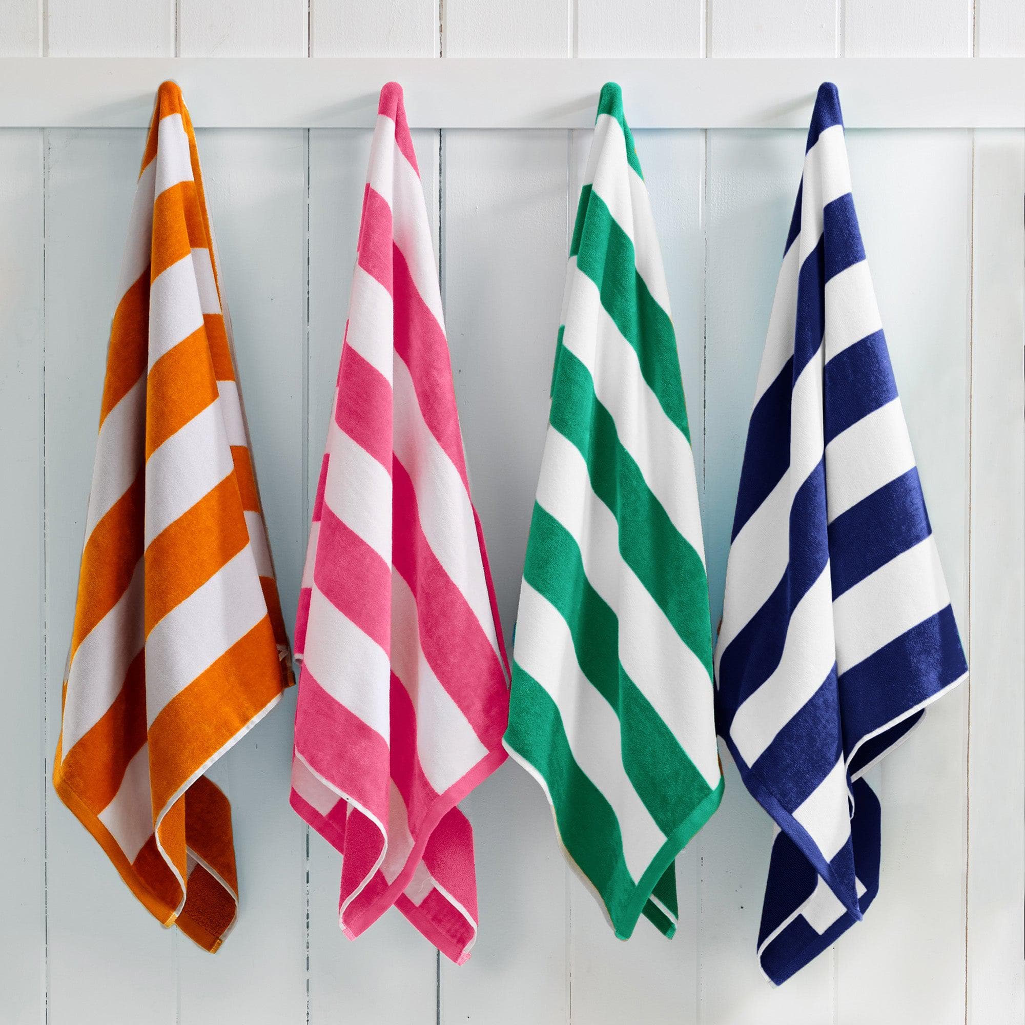 Cotton Velour Cabana Stripe Beach Towel - Novia Collection - Image 113