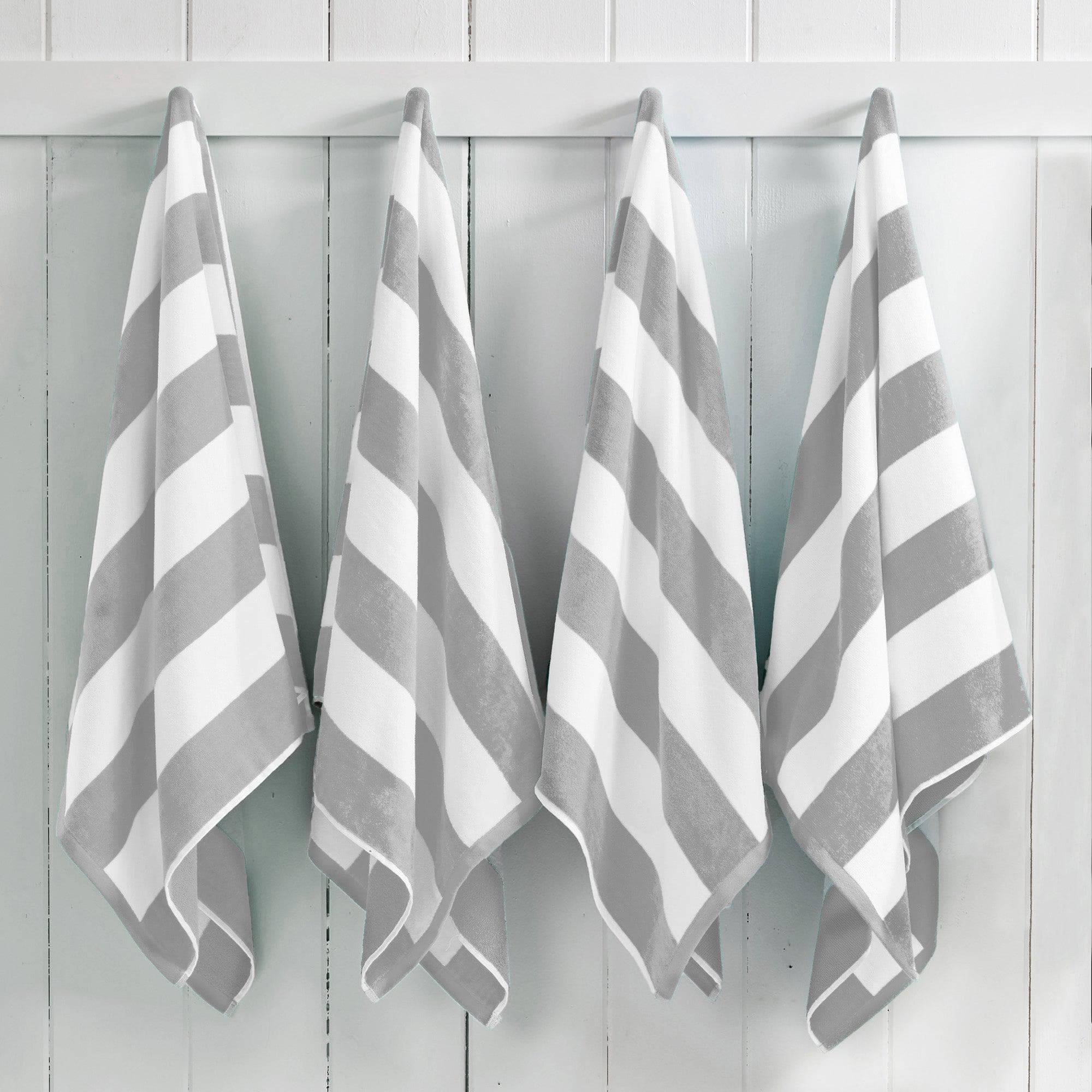Cotton Velour Cabana Stripe Beach Towel - Novia Collection - Image 116