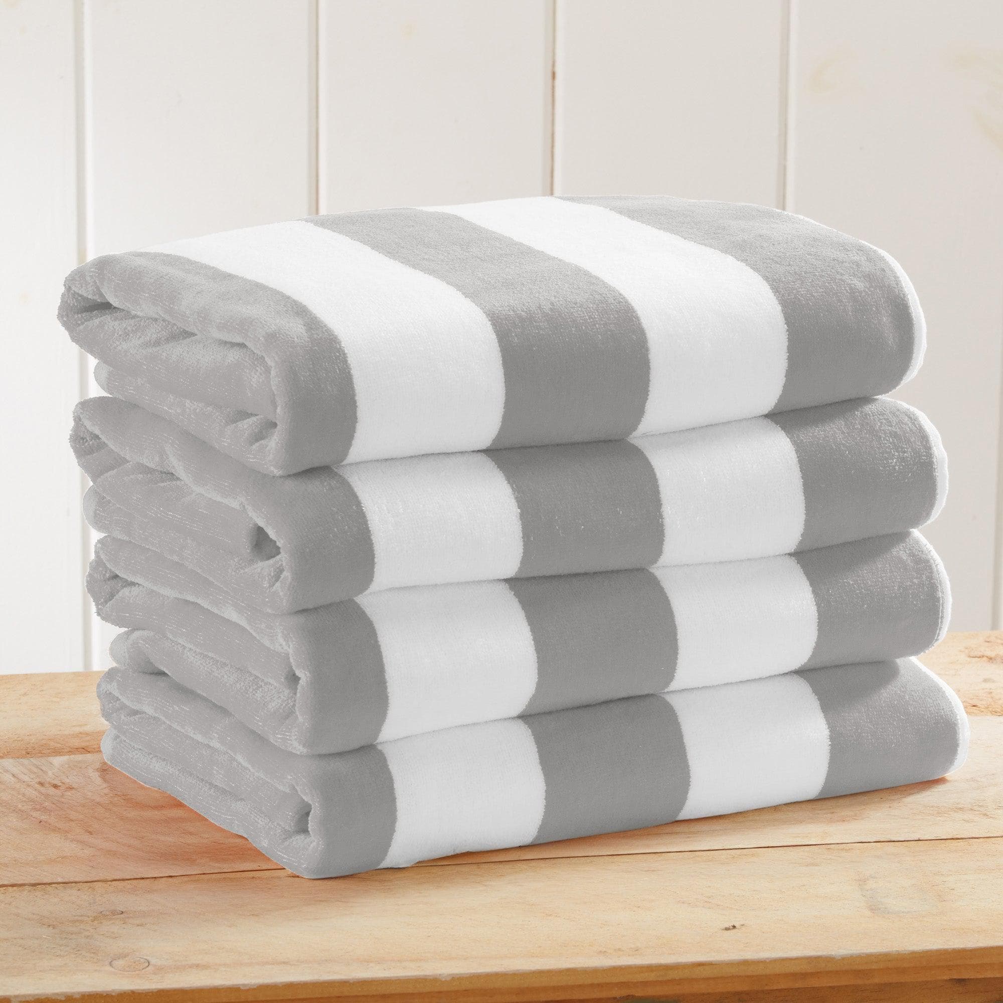 Cotton Velour Cabana Stripe Beach Towel - Novia Collection - Image 120