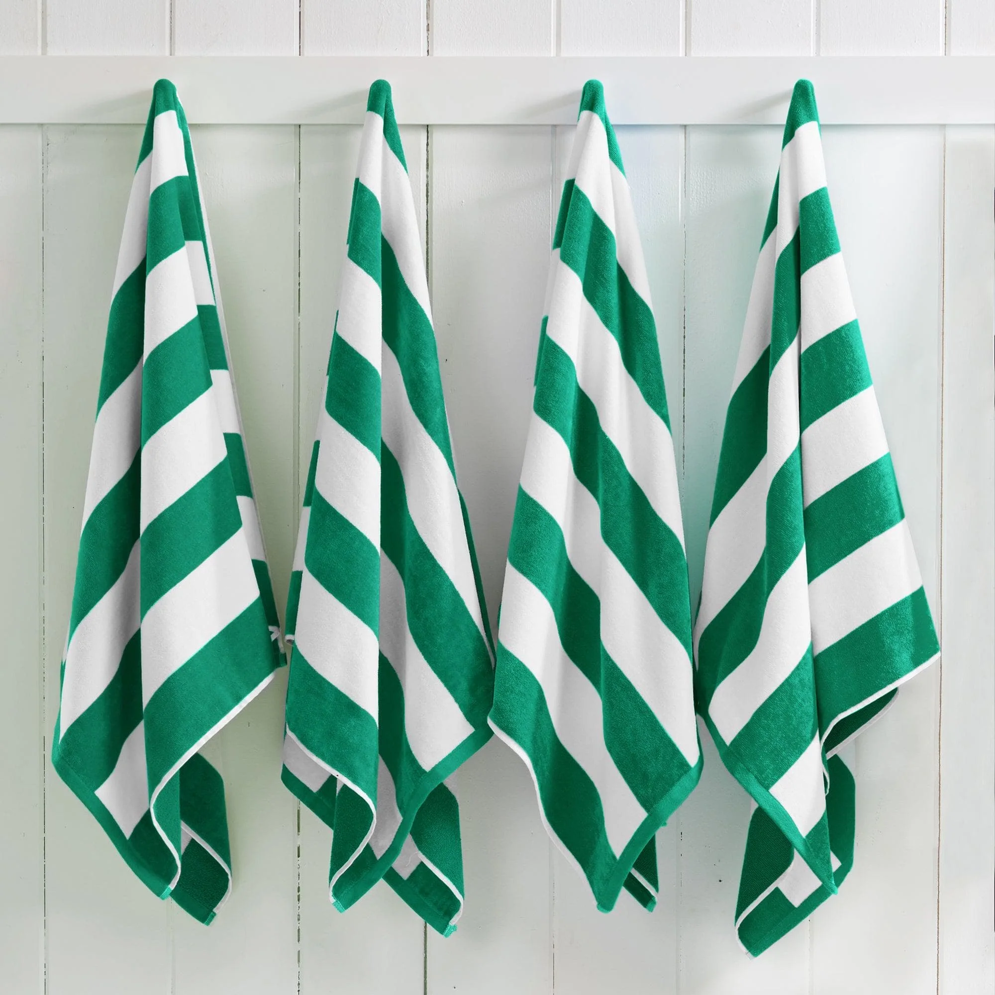 Cotton Velour Cabana Stripe Beach Towel - Novia Collection - Image 122
