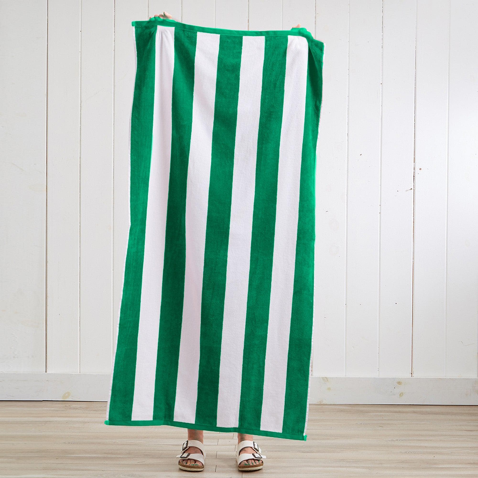 Cotton Velour Cabana Stripe Beach Towel - Novia Collection - Image 129