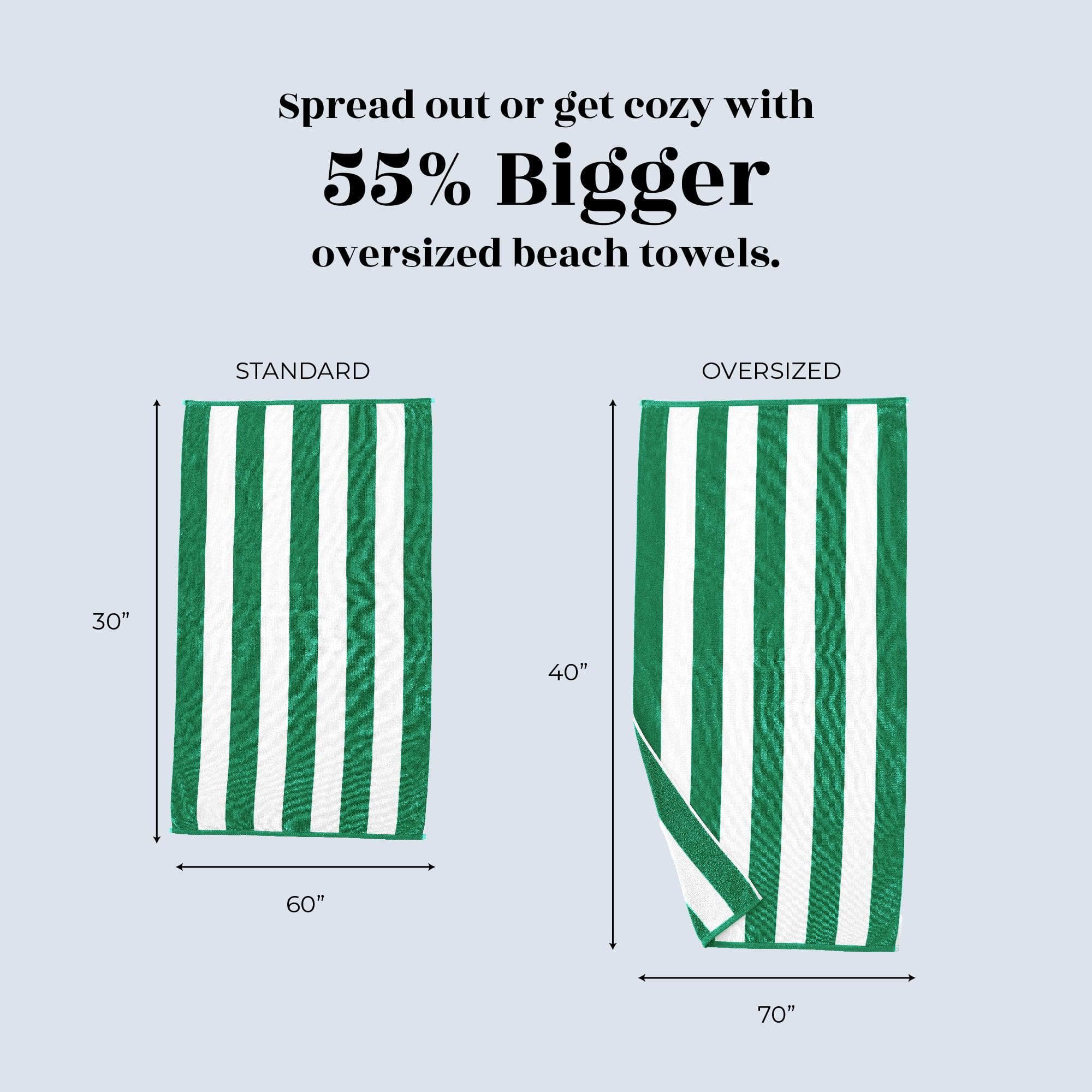 Cotton Velour Cabana Stripe Beach Towel - Novia Collection - Image 132