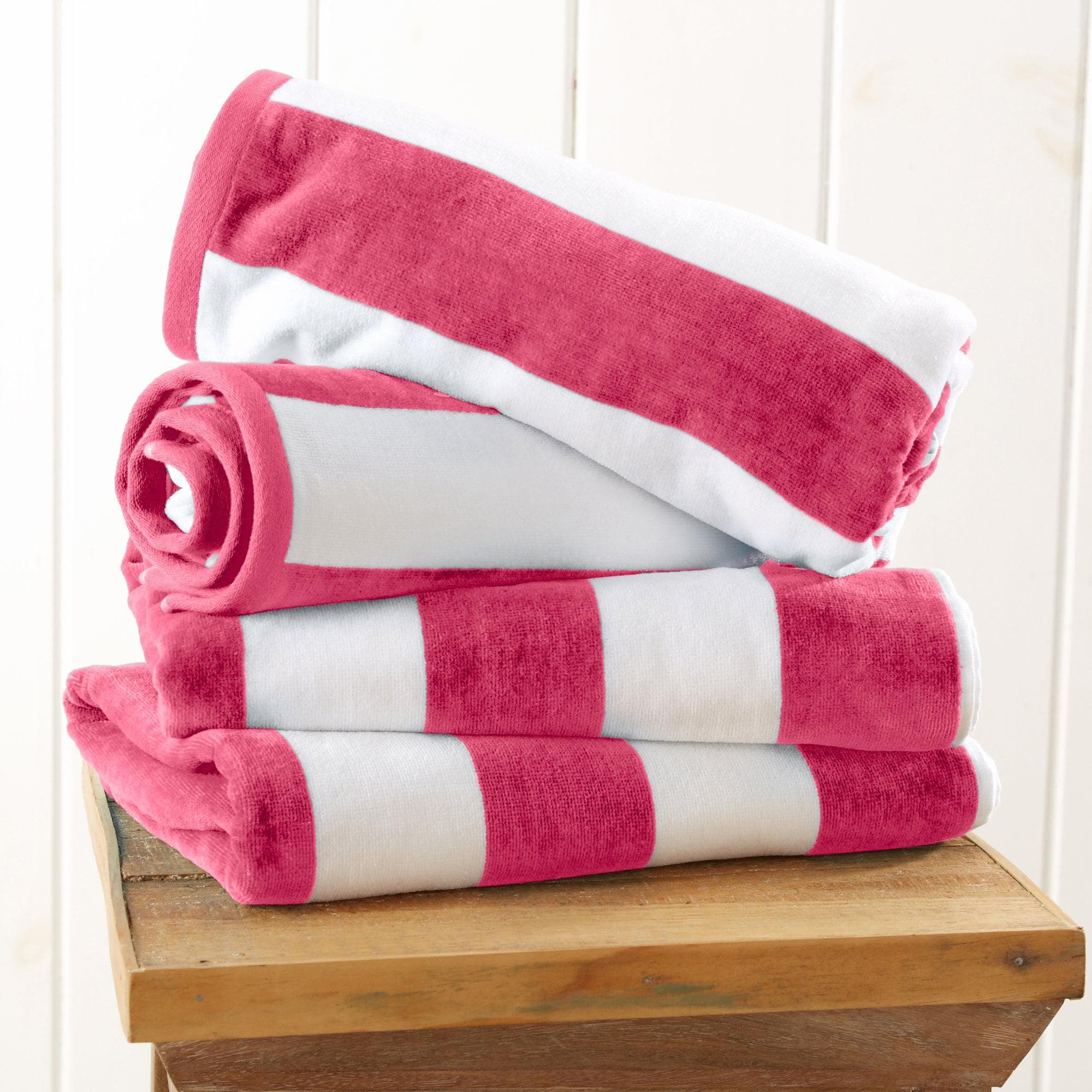Cotton Velour Cabana Stripe Beach Towel - Novia Collection - Image 135