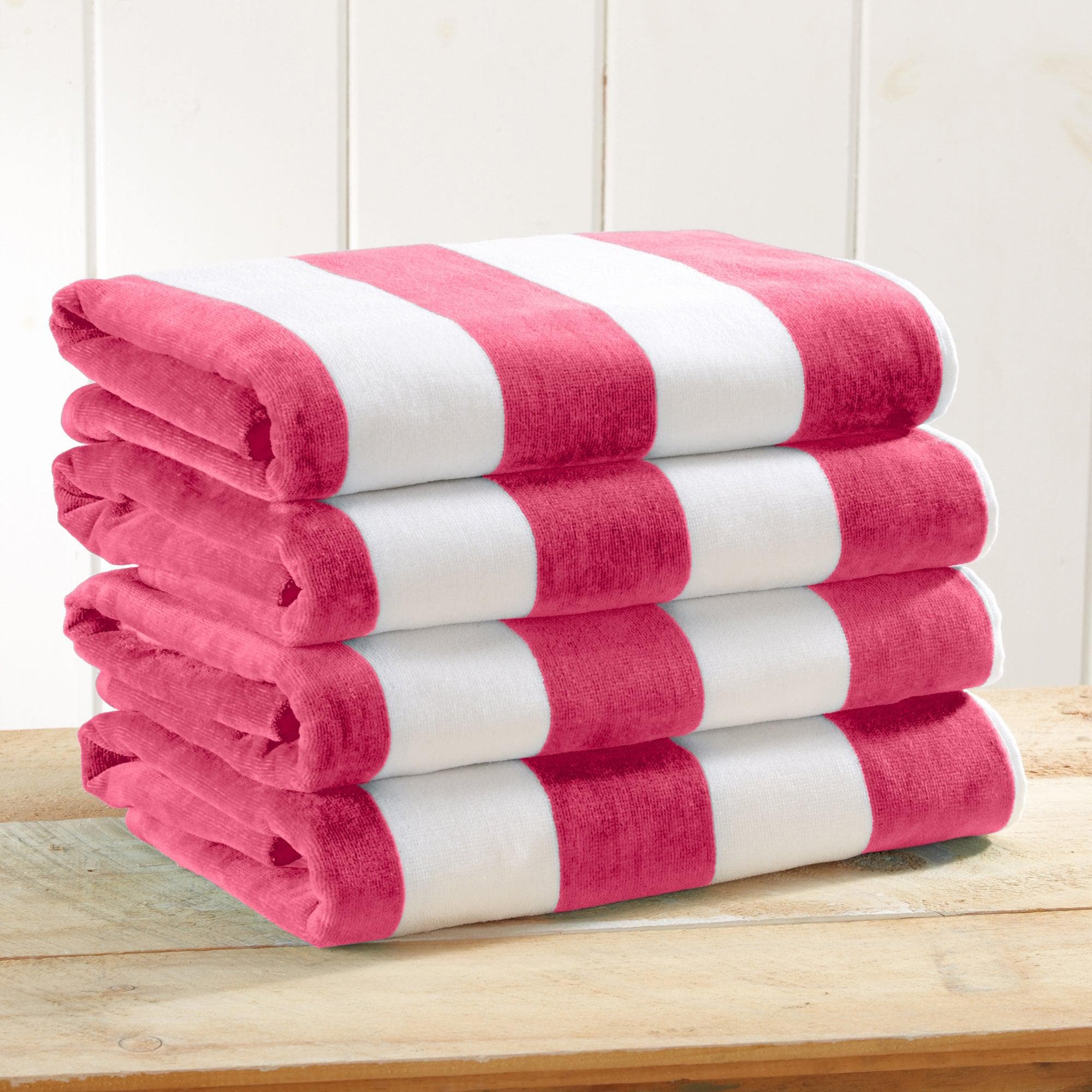 Cotton Velour Cabana Stripe Beach Towel - Novia Collection - Image 138