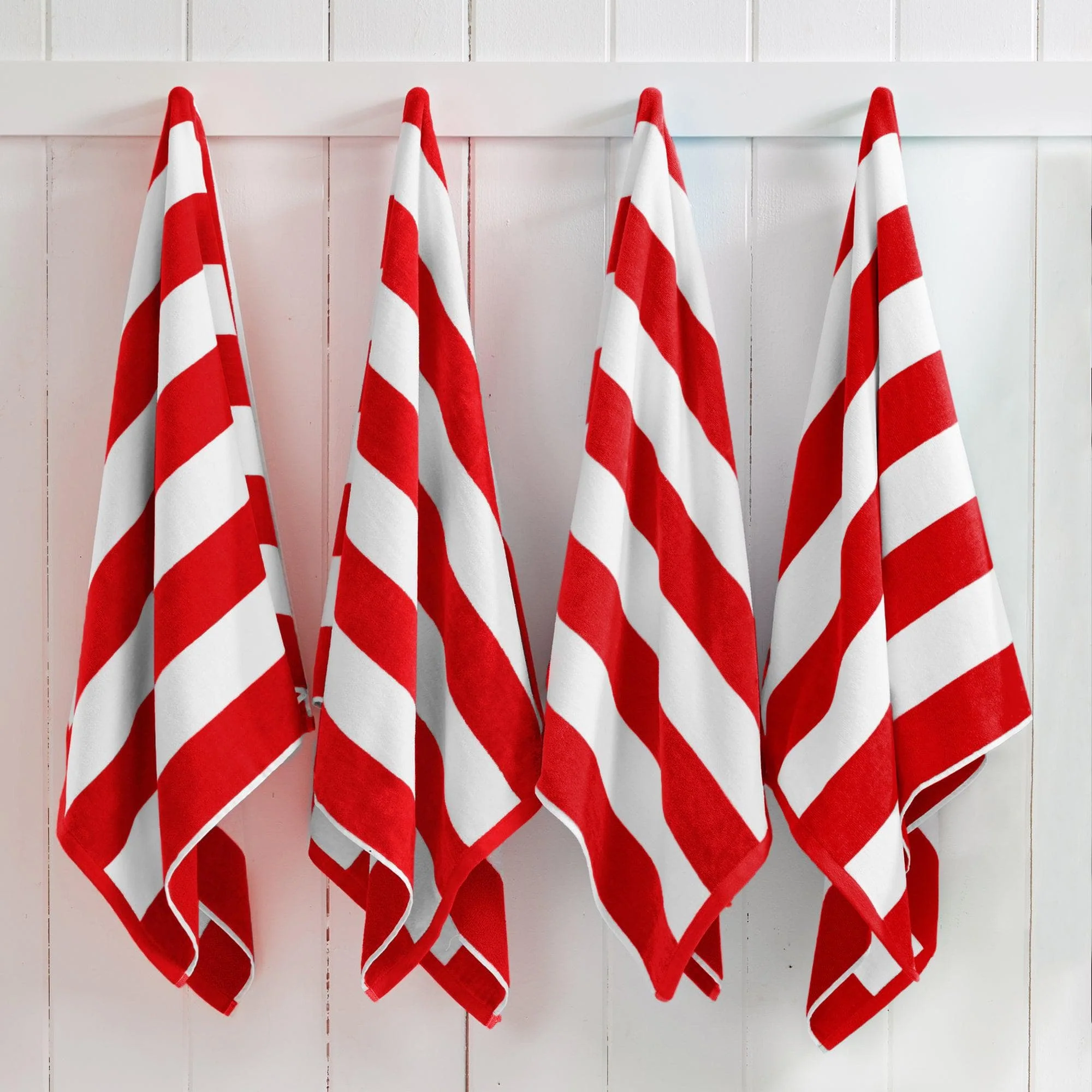 Cotton Velour Cabana Stripe Beach Towel - Novia Collection - Image 146