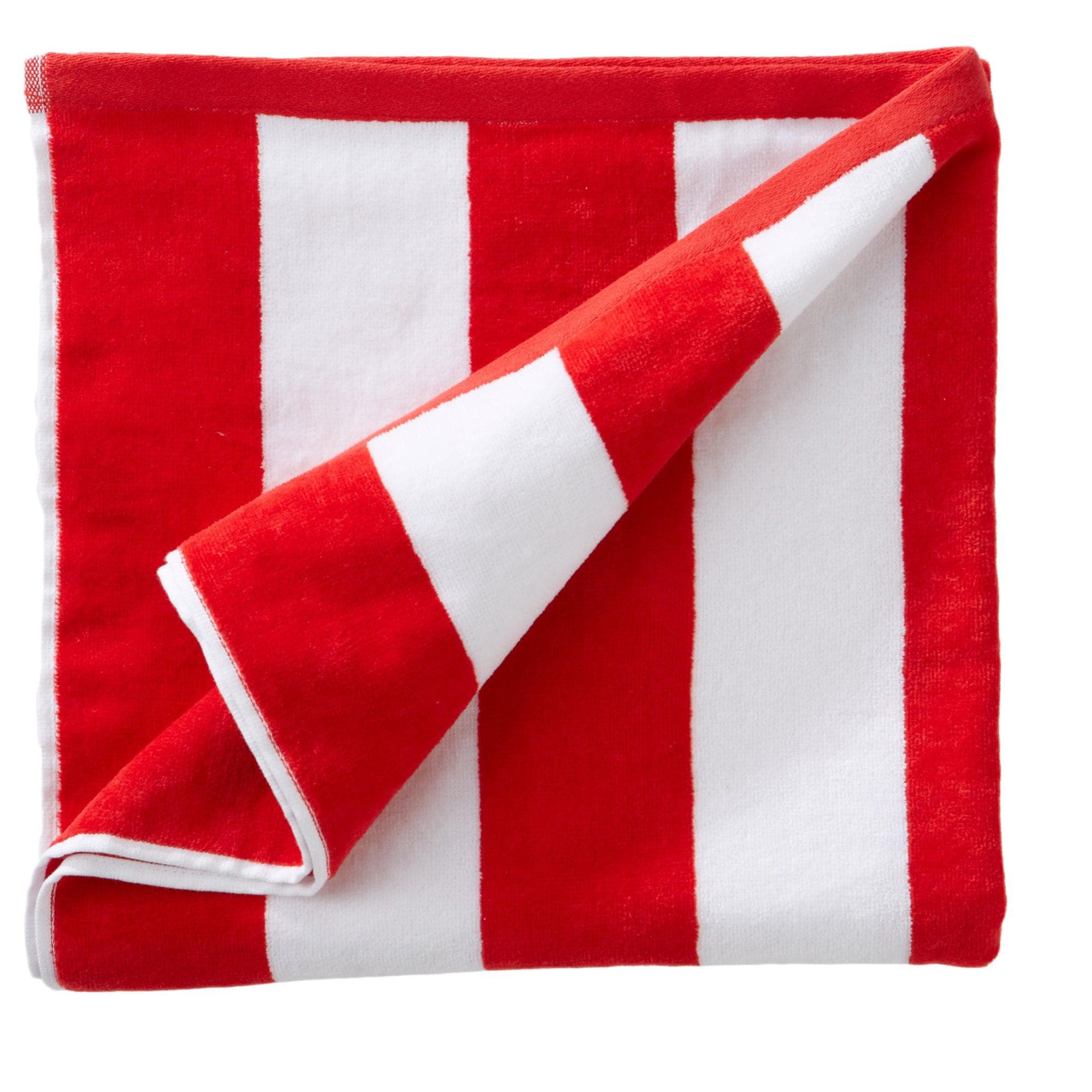 Cotton Velour Cabana Stripe Beach Towel - Novia Collection - Image 152