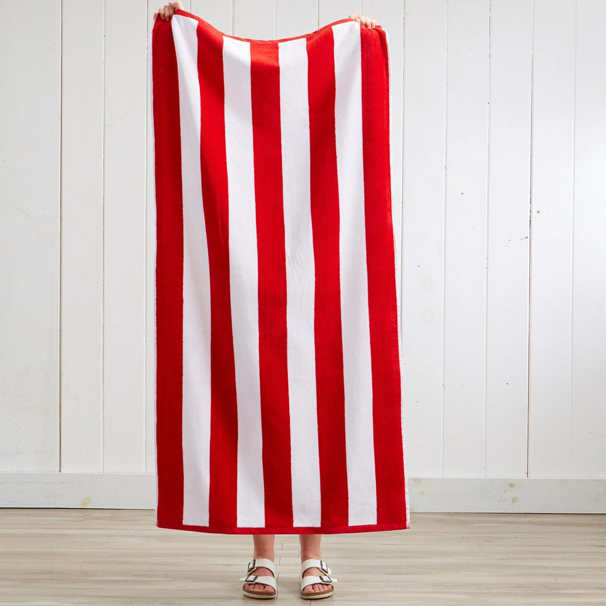 Cotton Velour Cabana Stripe Beach Towel - Novia Collection - Image 153
