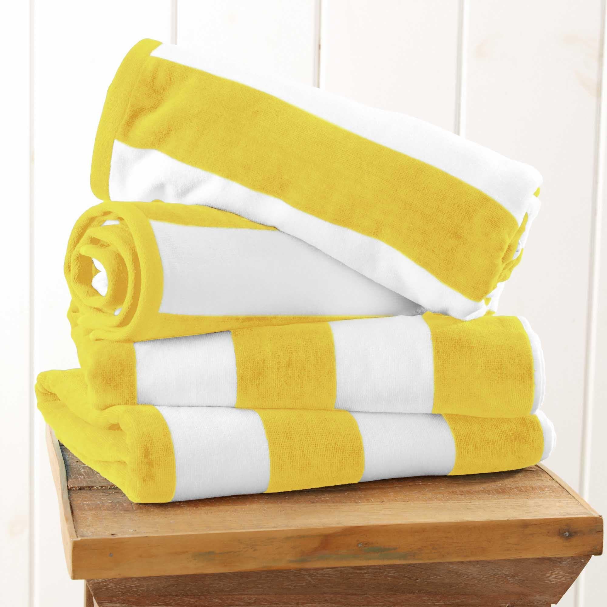 Cotton Velour Cabana Stripe Beach Towel - Novia Collection - Image 158