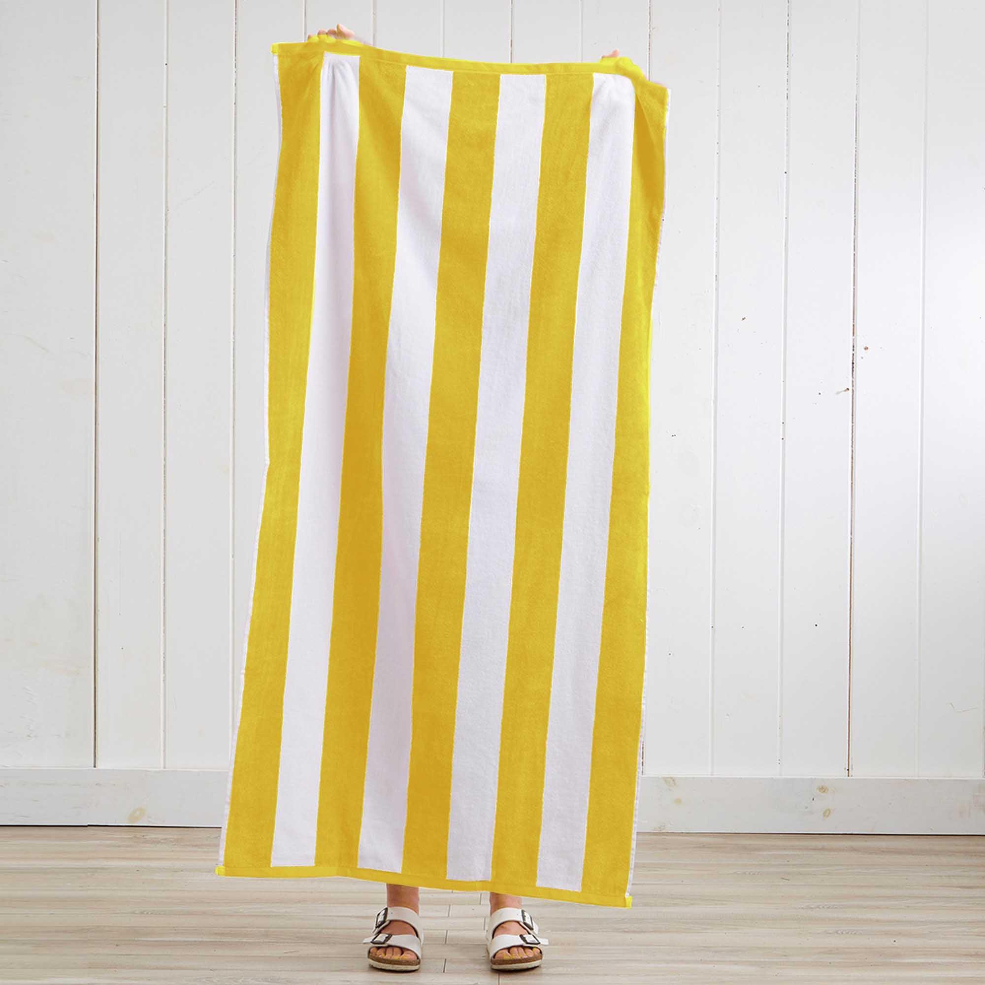 Cotton Velour Cabana Stripe Beach Towel - Novia Collection - Image 159