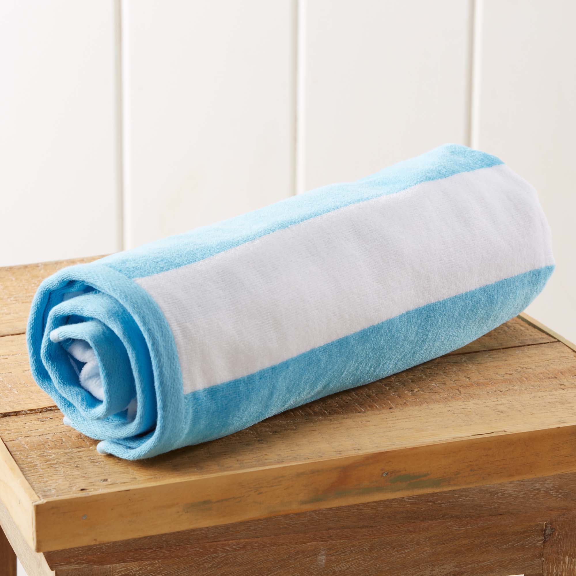 Cotton Velour Cabana Stripe Beach Towel - Novia Collection - Image 162