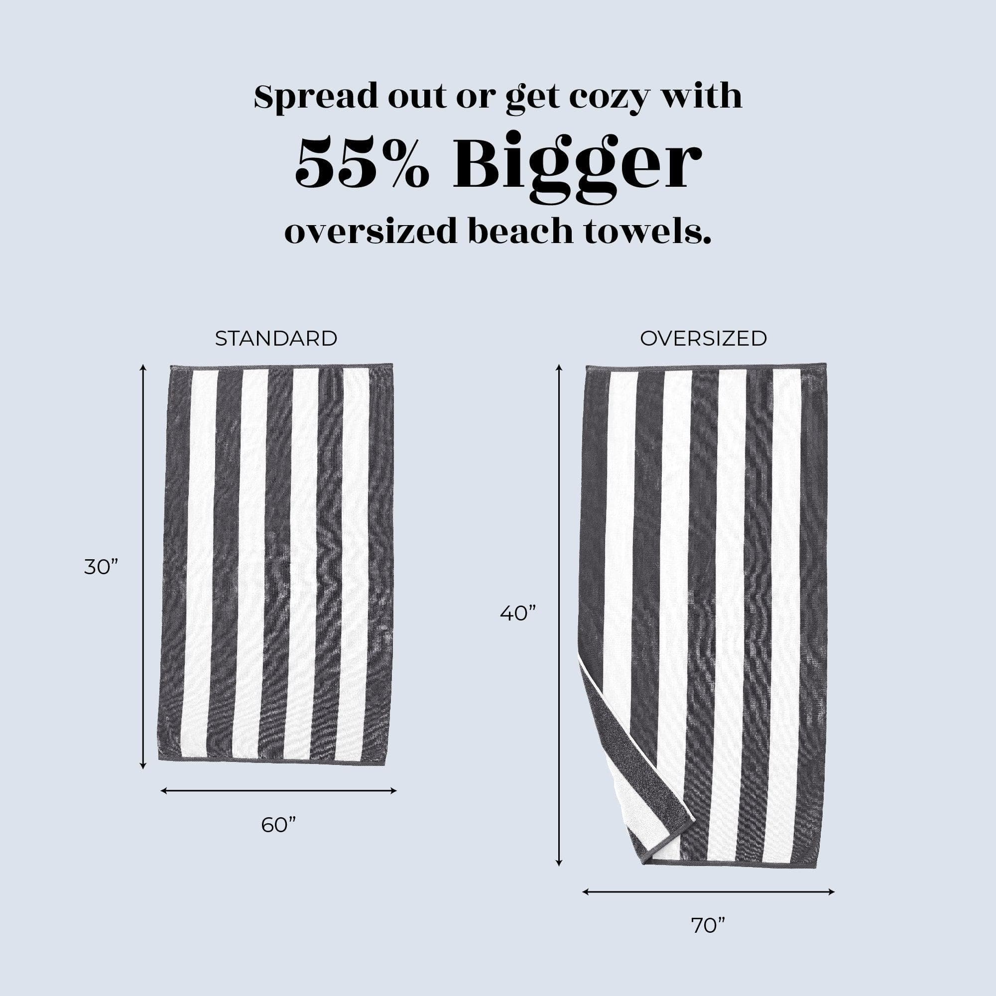 Cotton Velour Cabana Stripe Beach Towel - Novia Collection - Image 17
