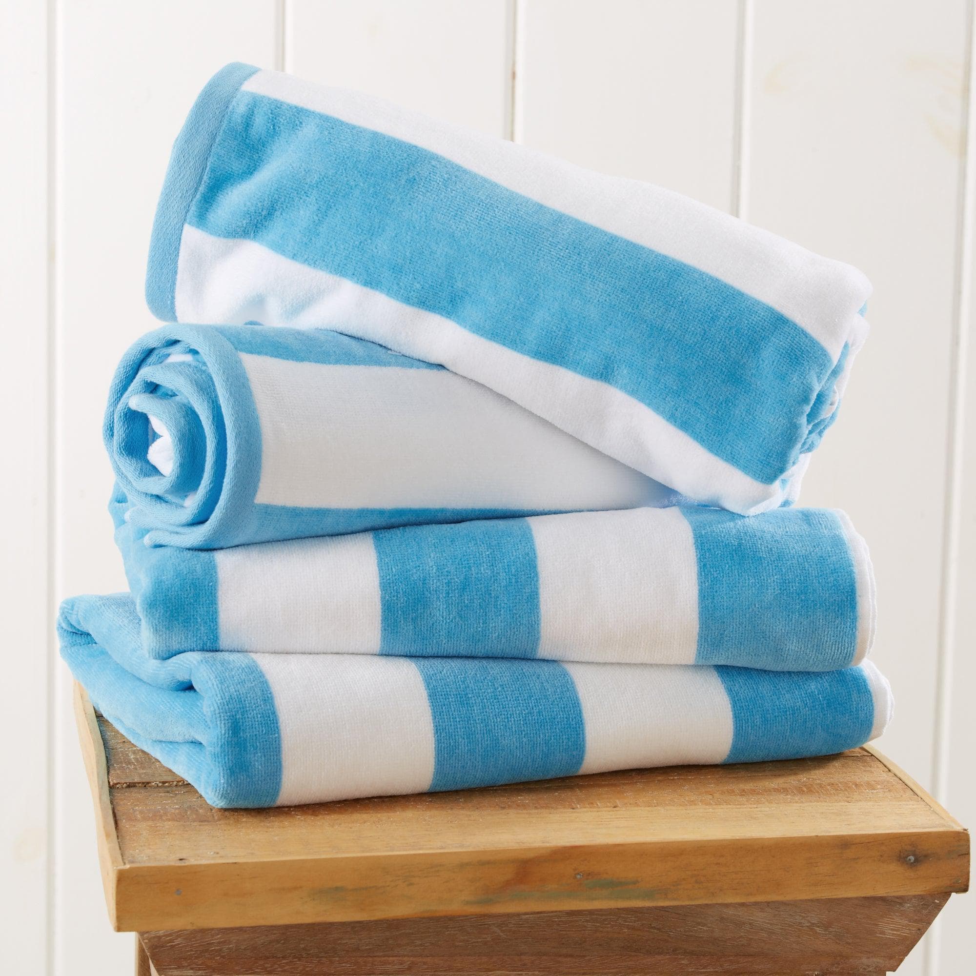 Cotton Velour Cabana Stripe Beach Towel - Novia Collection - Image 26